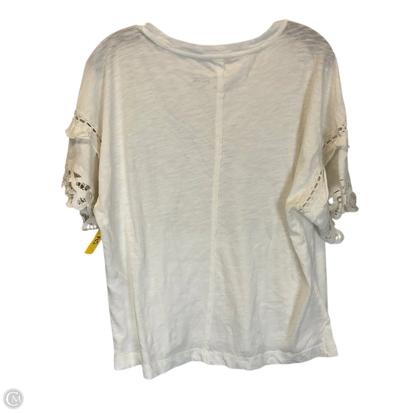 Top Short Sleeve Basic By Pilcro In White, Size: S