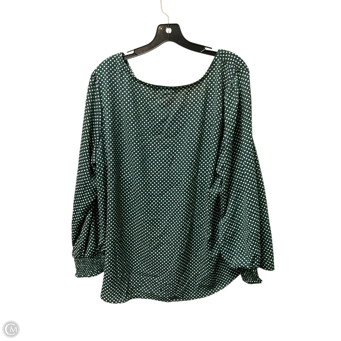 Top Long Sleeve Basic By Loft In Green, Size: 20