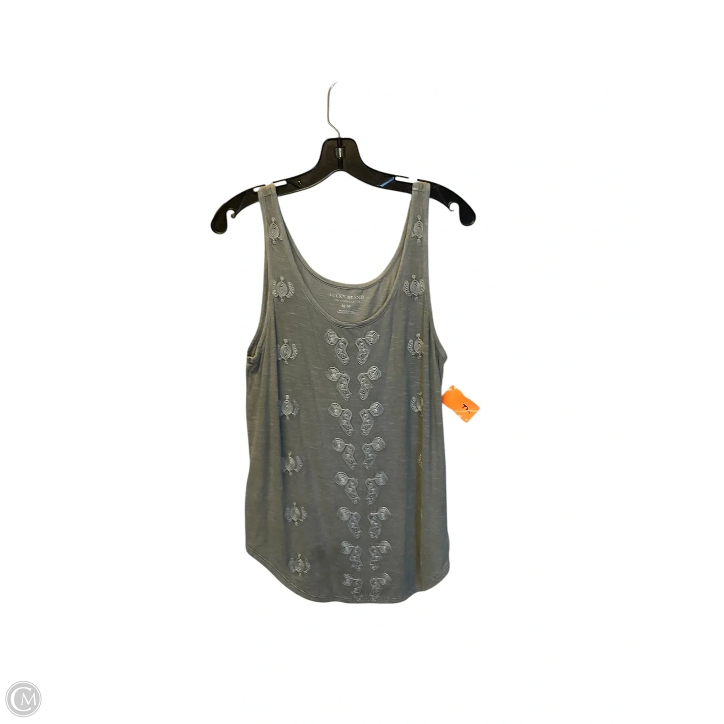 Tank Top By Lucky Brand In Grey, Size: M