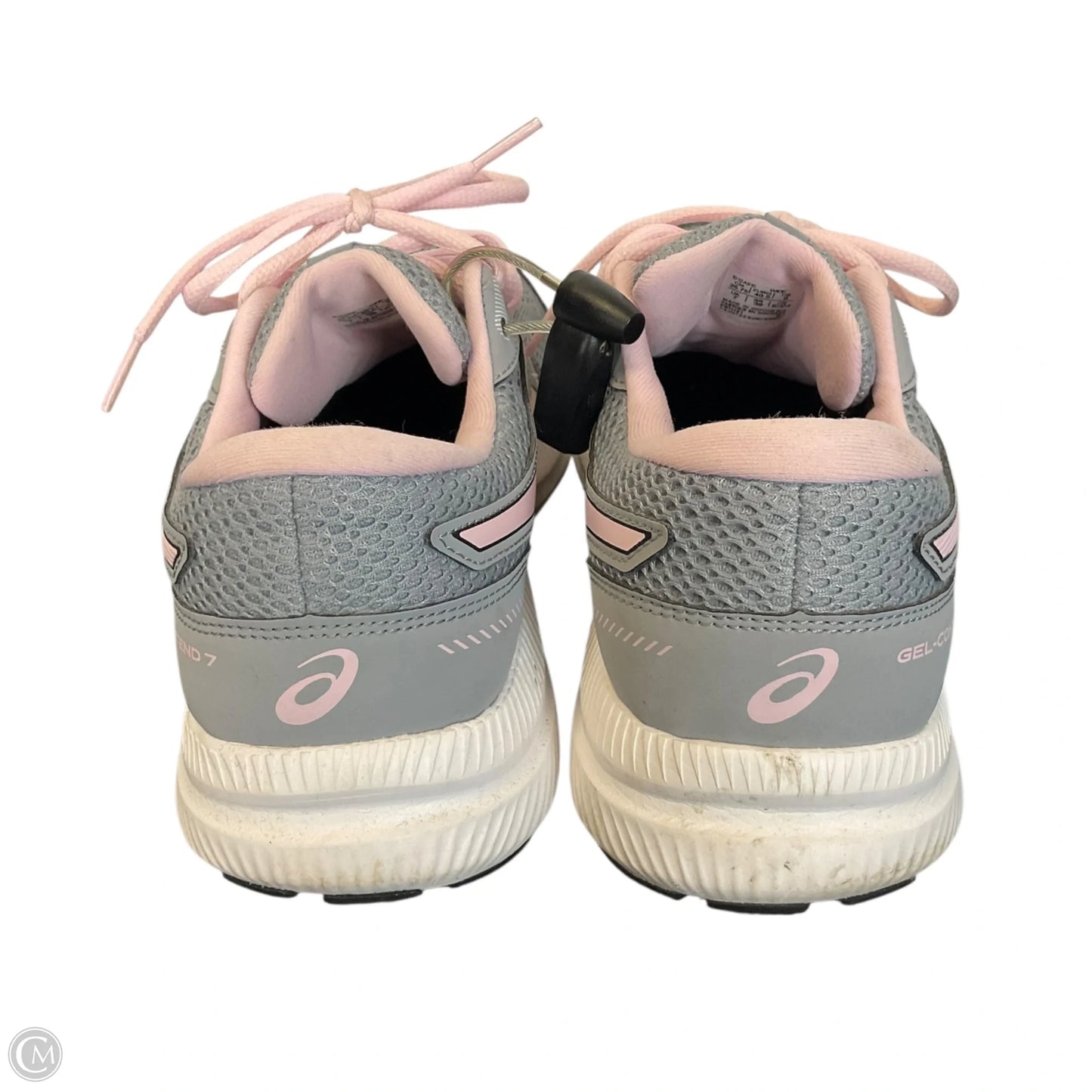 Shoes Athletic By Asics In Grey & Pink, Size: 9