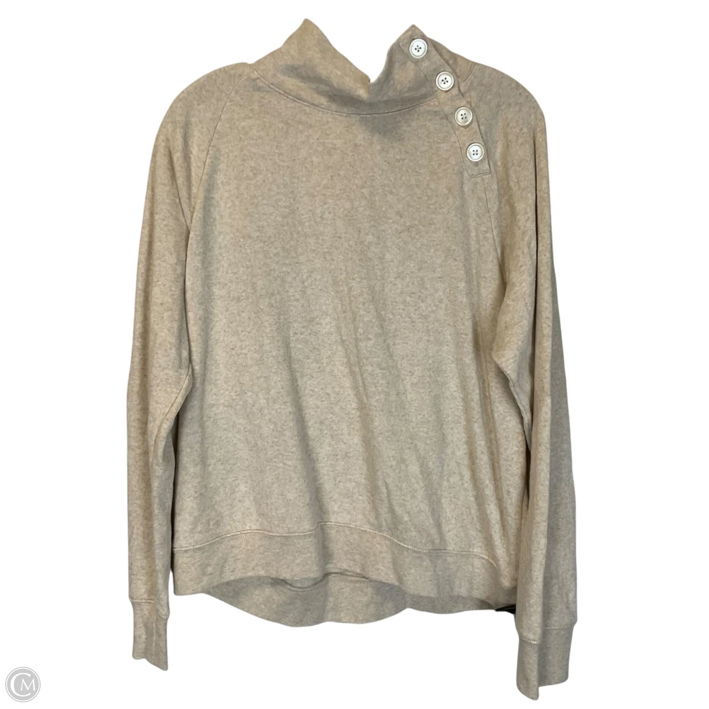 Sweatshirt Collar By J. Crew In Beige, Size: Xl