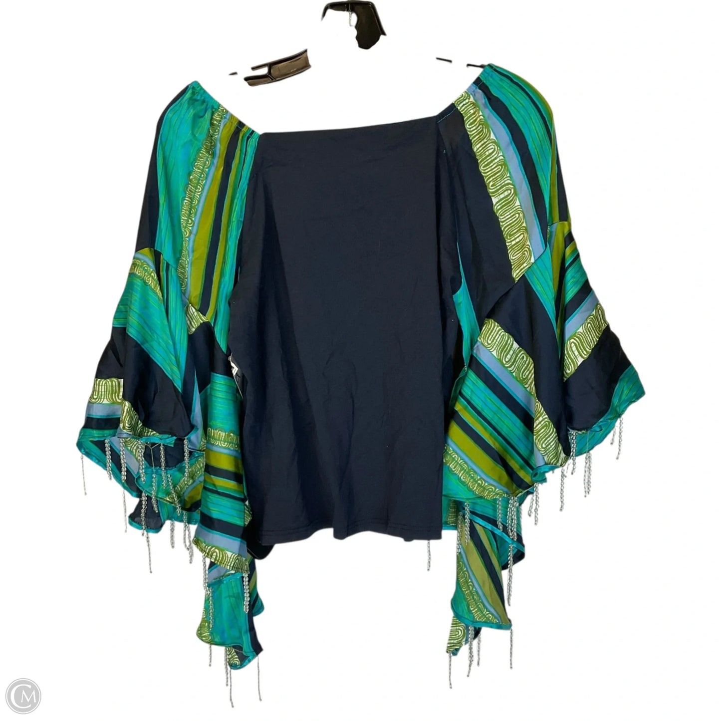 Top Long Sleeve By Tiny In Blue & Green, Size: M