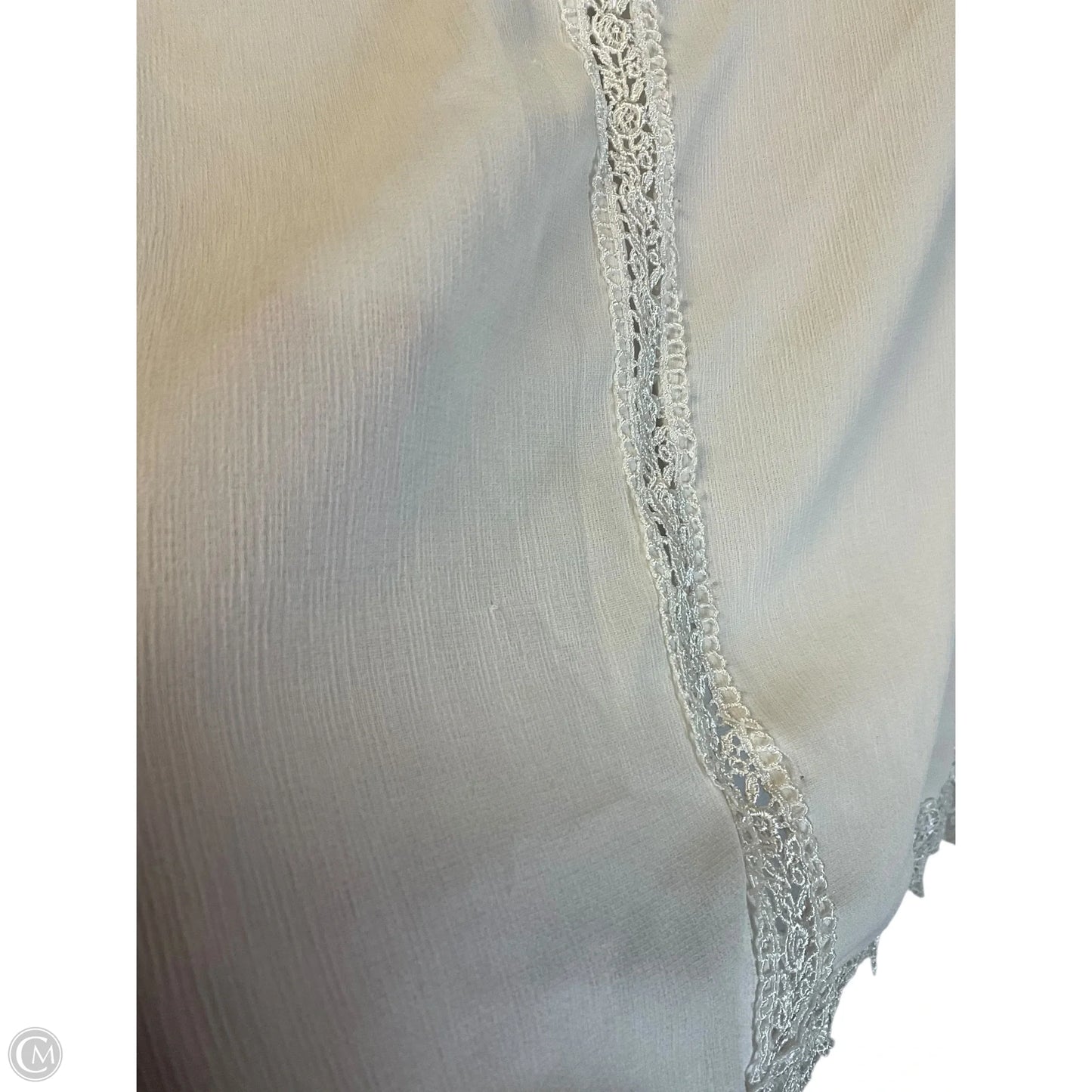 Top Short Sleeve By English Factory In Cream, Size: M