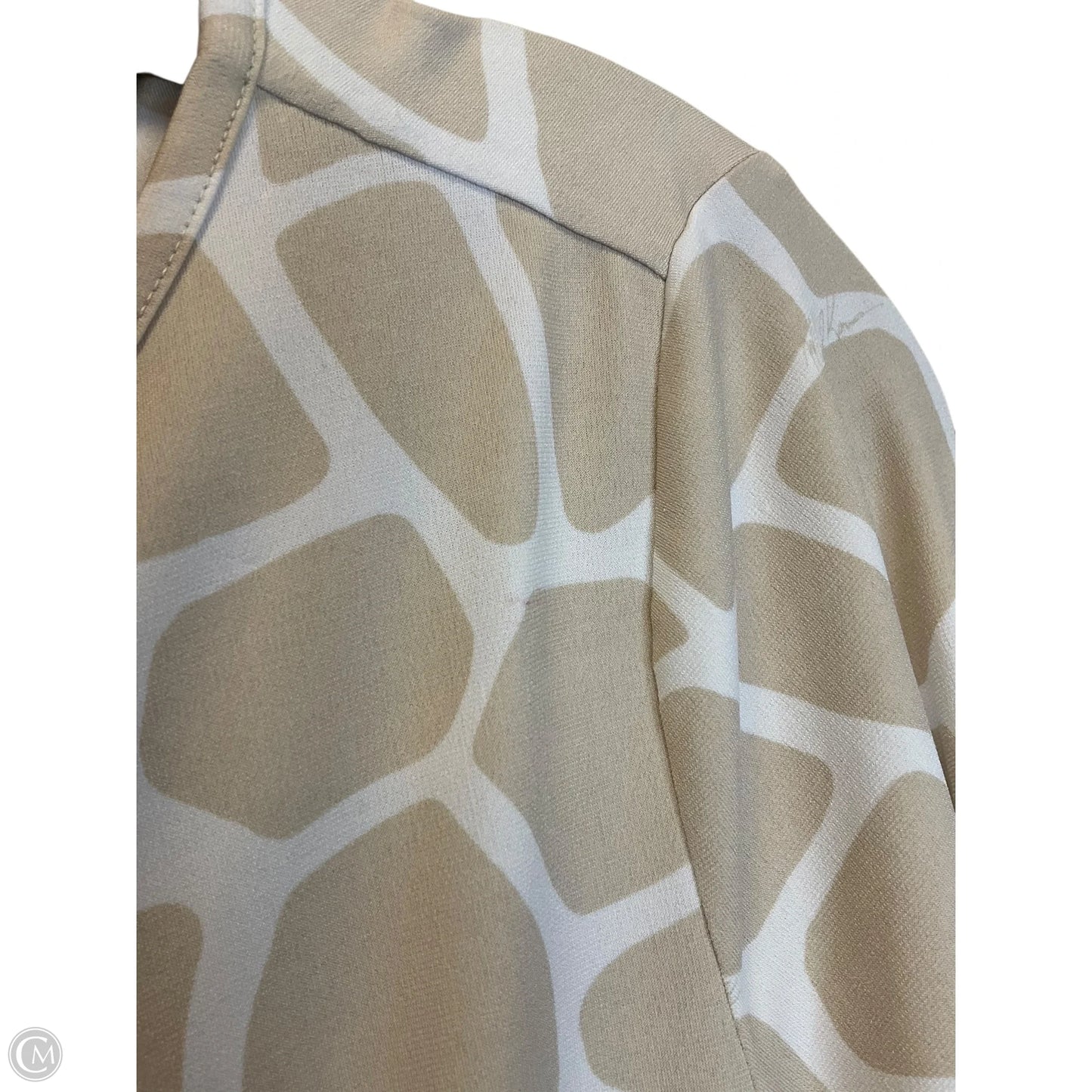 Top Long Sleeve By Michael By Michael Kors In Beige, Size: S