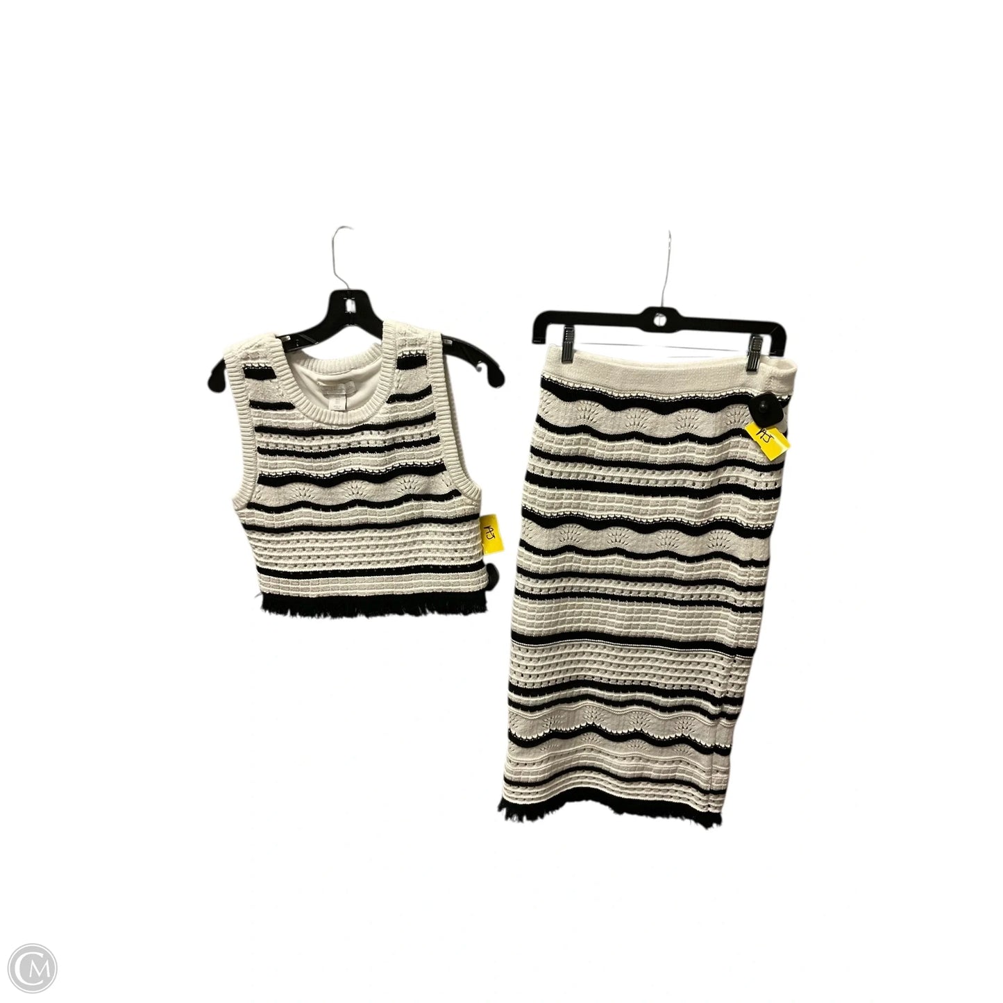 Skirt Set 2pc By House Of Harlow In Black & White, Size: S