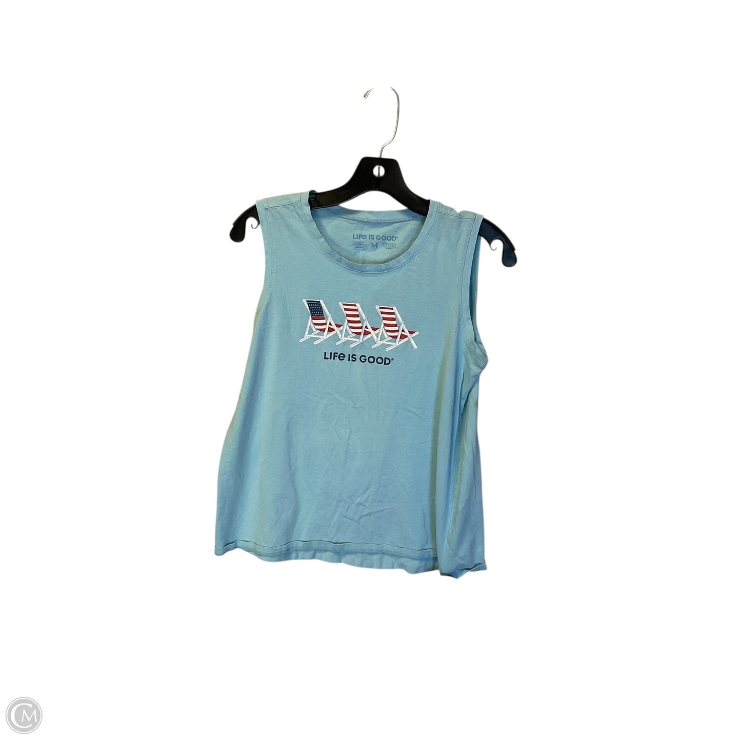 Top Sleeveless Basic By Life Is Good In Blue, Size: M