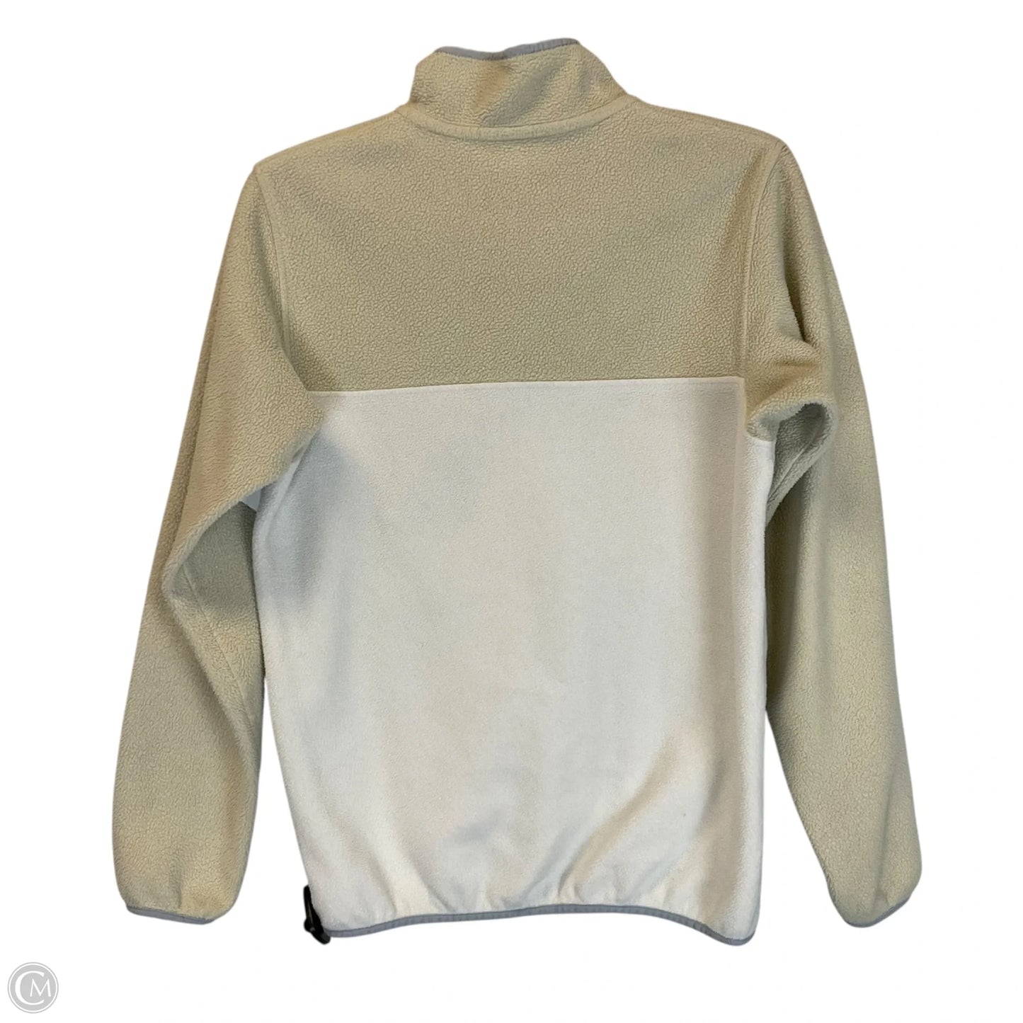 Jacket Fleece By Patagonia In Cream & White, Size: M