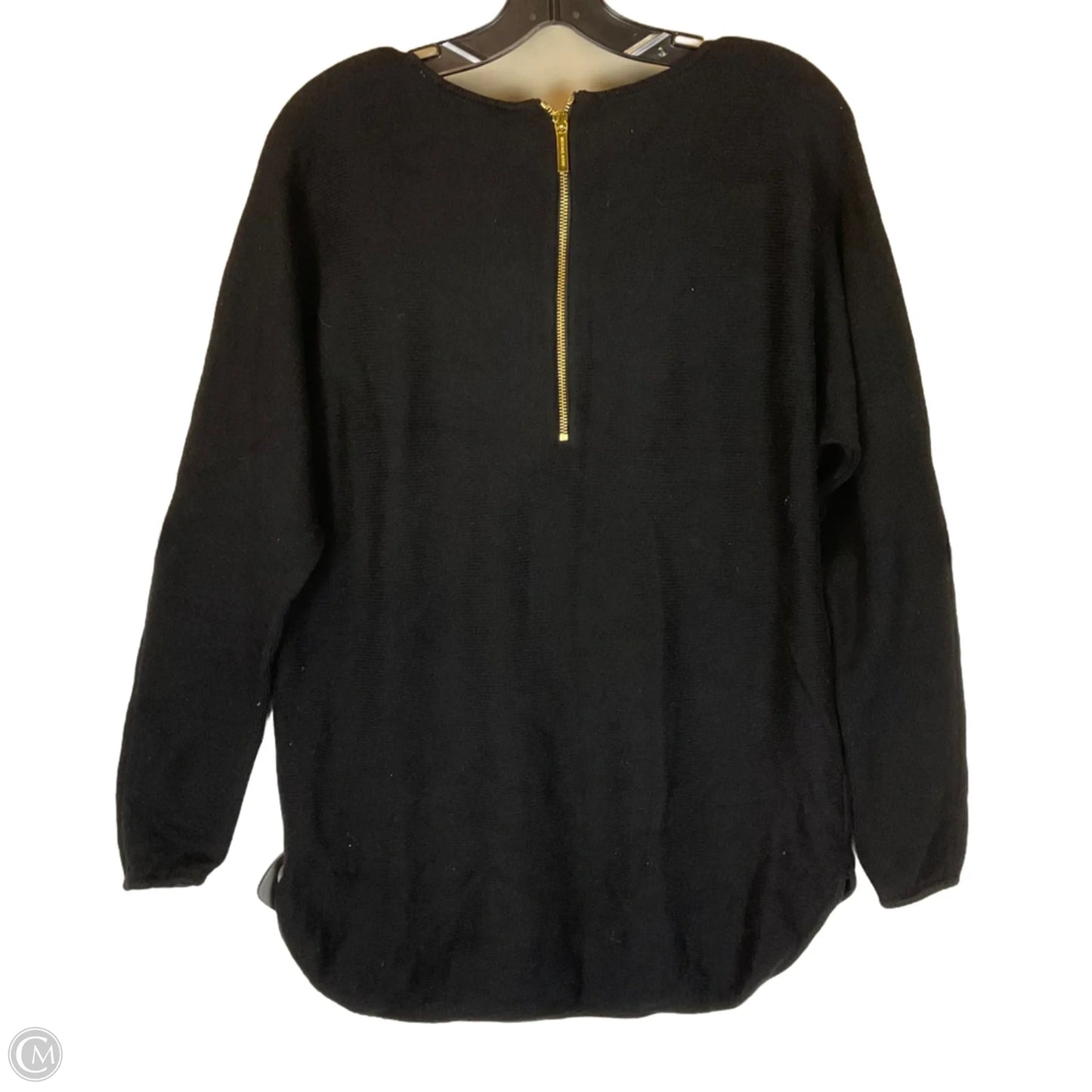 Top Long Sleeve By Michael By Michael Kors In Black, Size: L