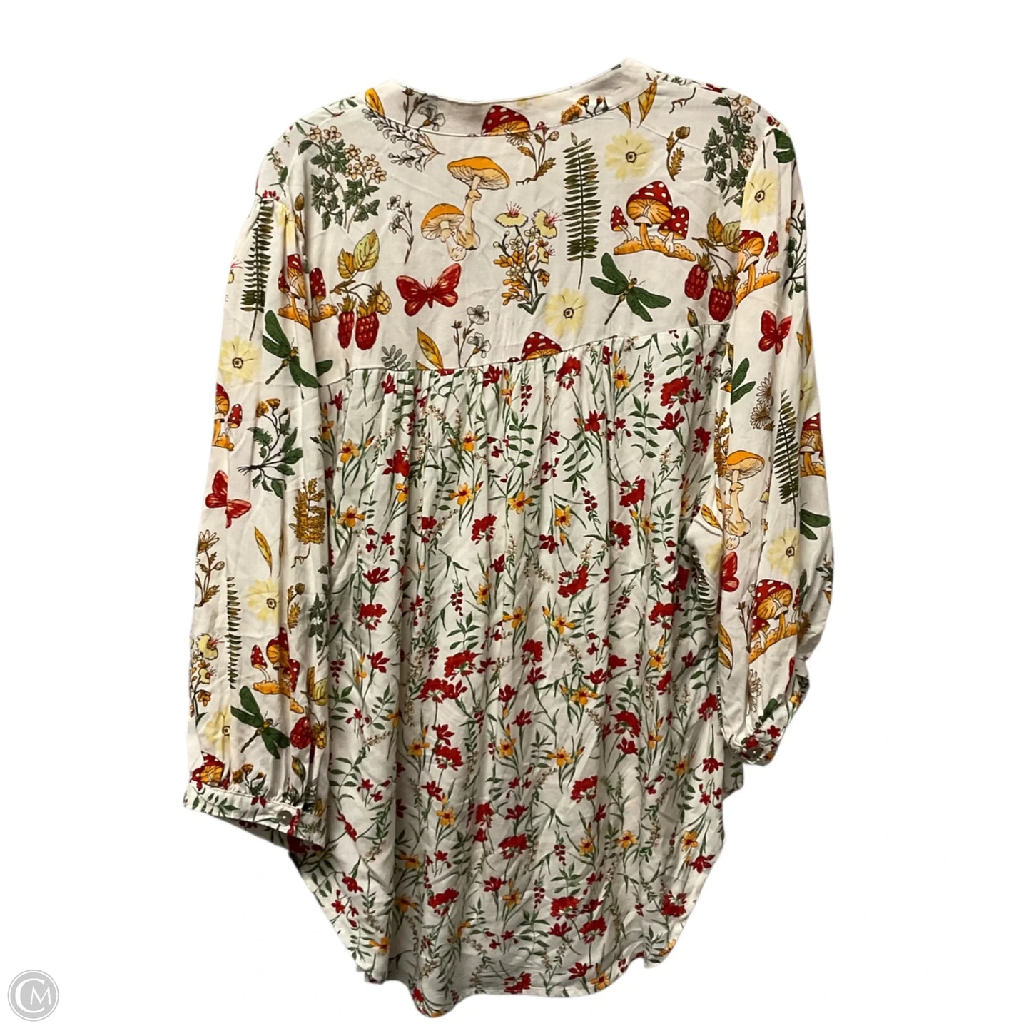 Top Long Sleeve By Clothes Mentor In White, Size: Xl