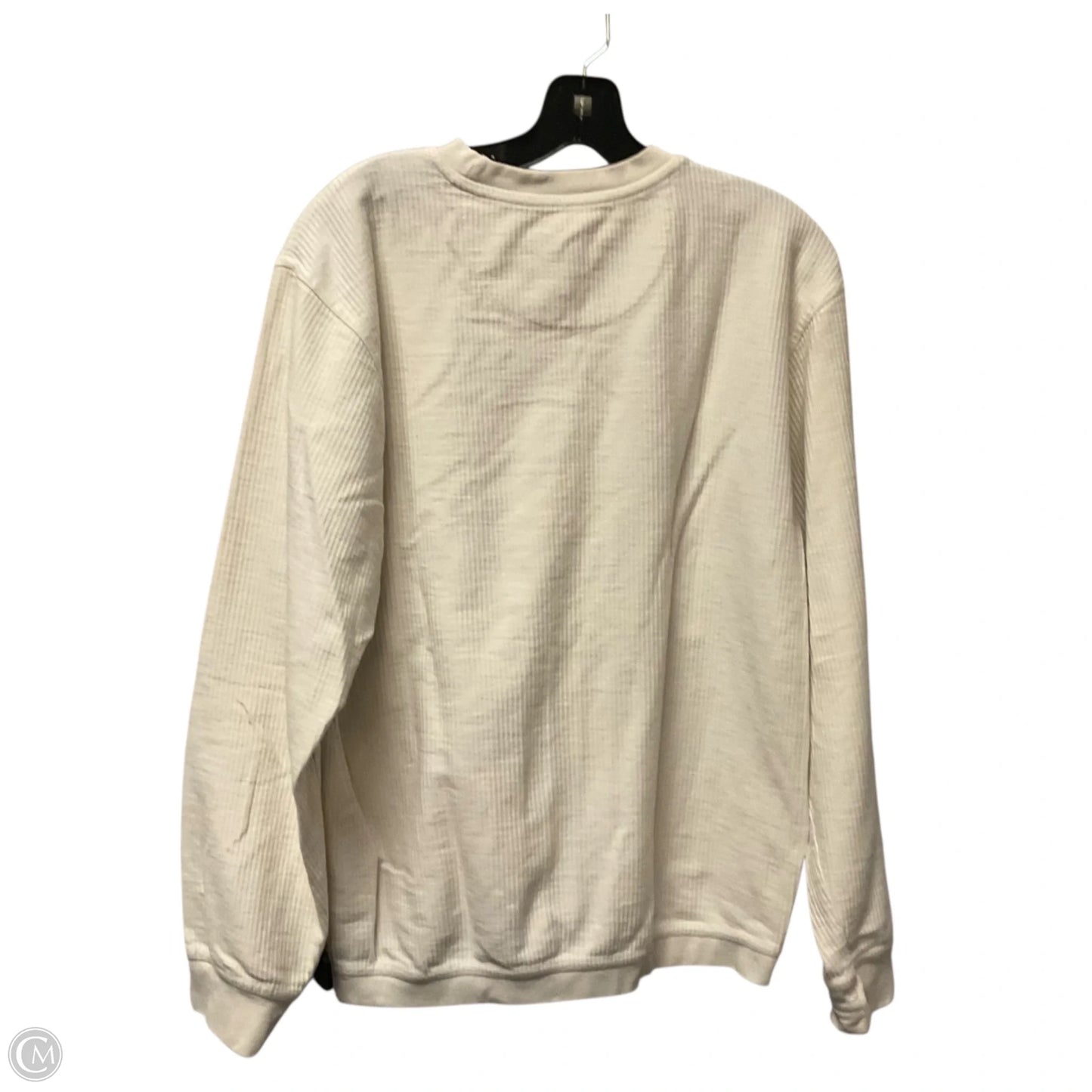 Sweatshirt Crewneck By Pressbox In Cream, Size: S