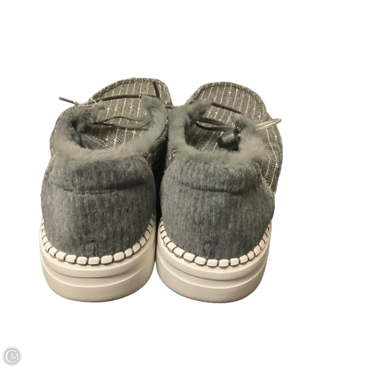 Shoes Flats By Hey Dude In Grey, Size: 11