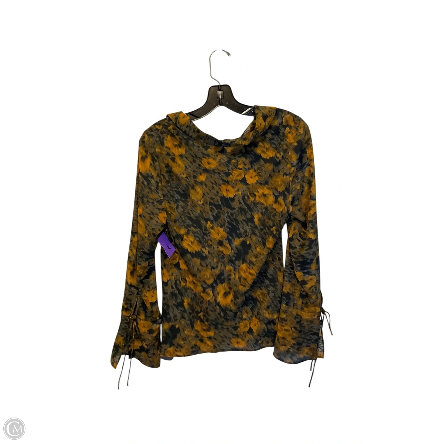 Top Long Sleeve By Rachel Zoe In Black & Brown, Size: Xs