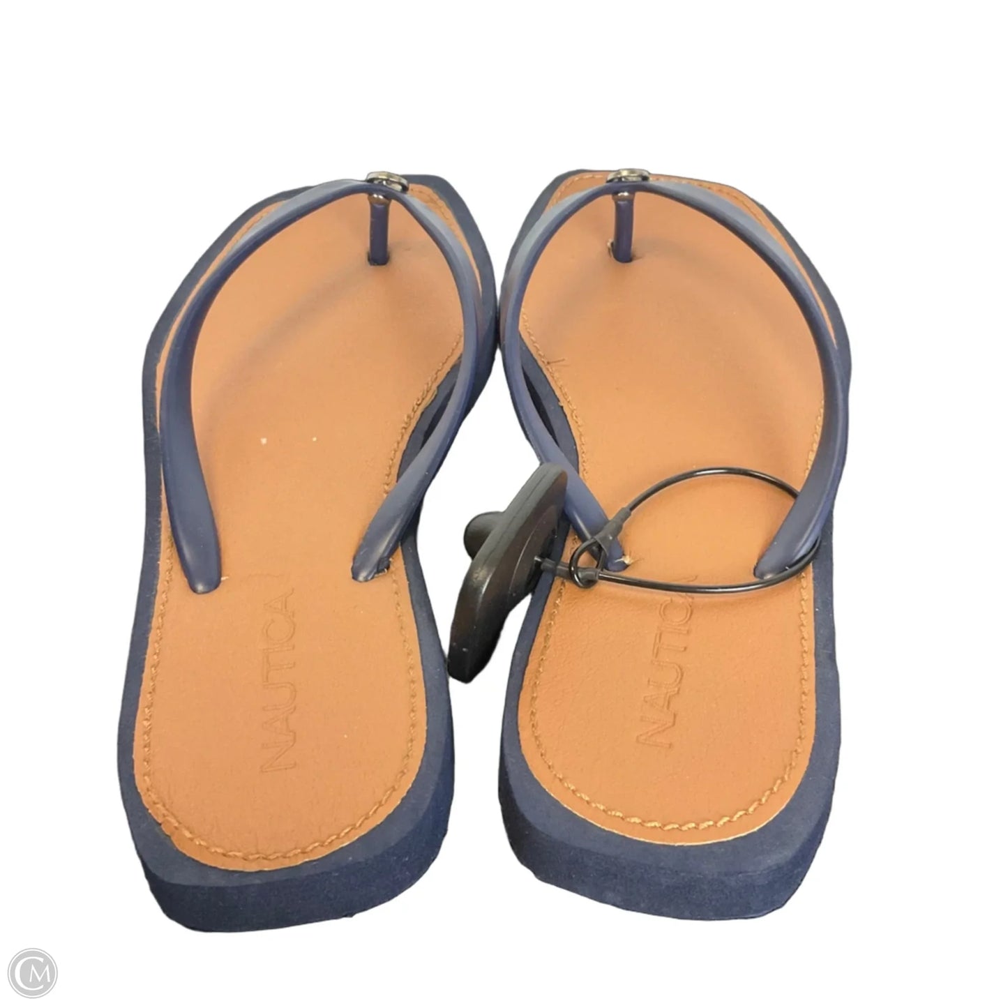 Sandals Flip Flops By Nautica In Blue, Size: 6