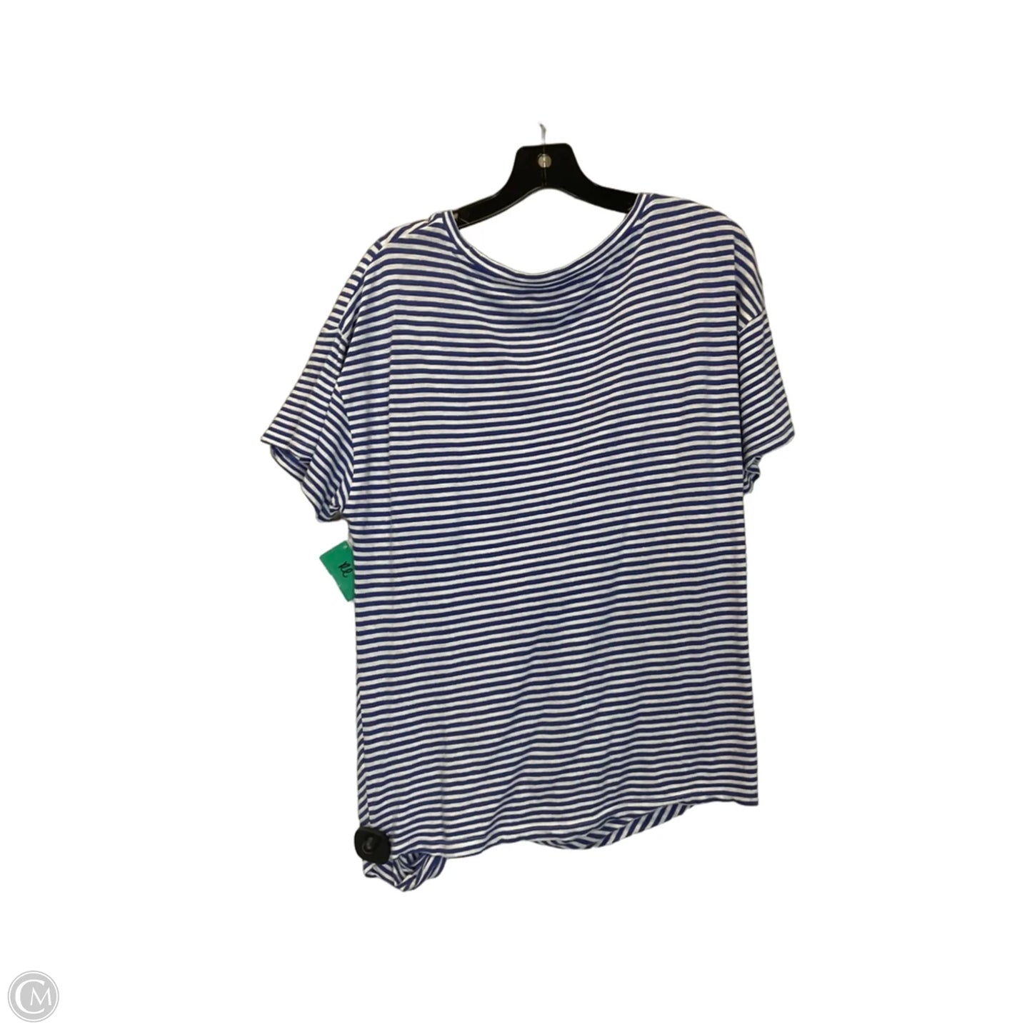 Top Short Sleeve By Tommy Hilfiger In Striped Pattern, Size: L