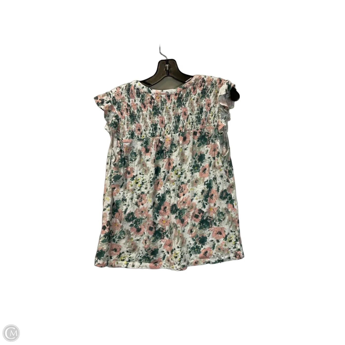 Top Sleeveless By Lucky Brand In Floral Print, Size: L
