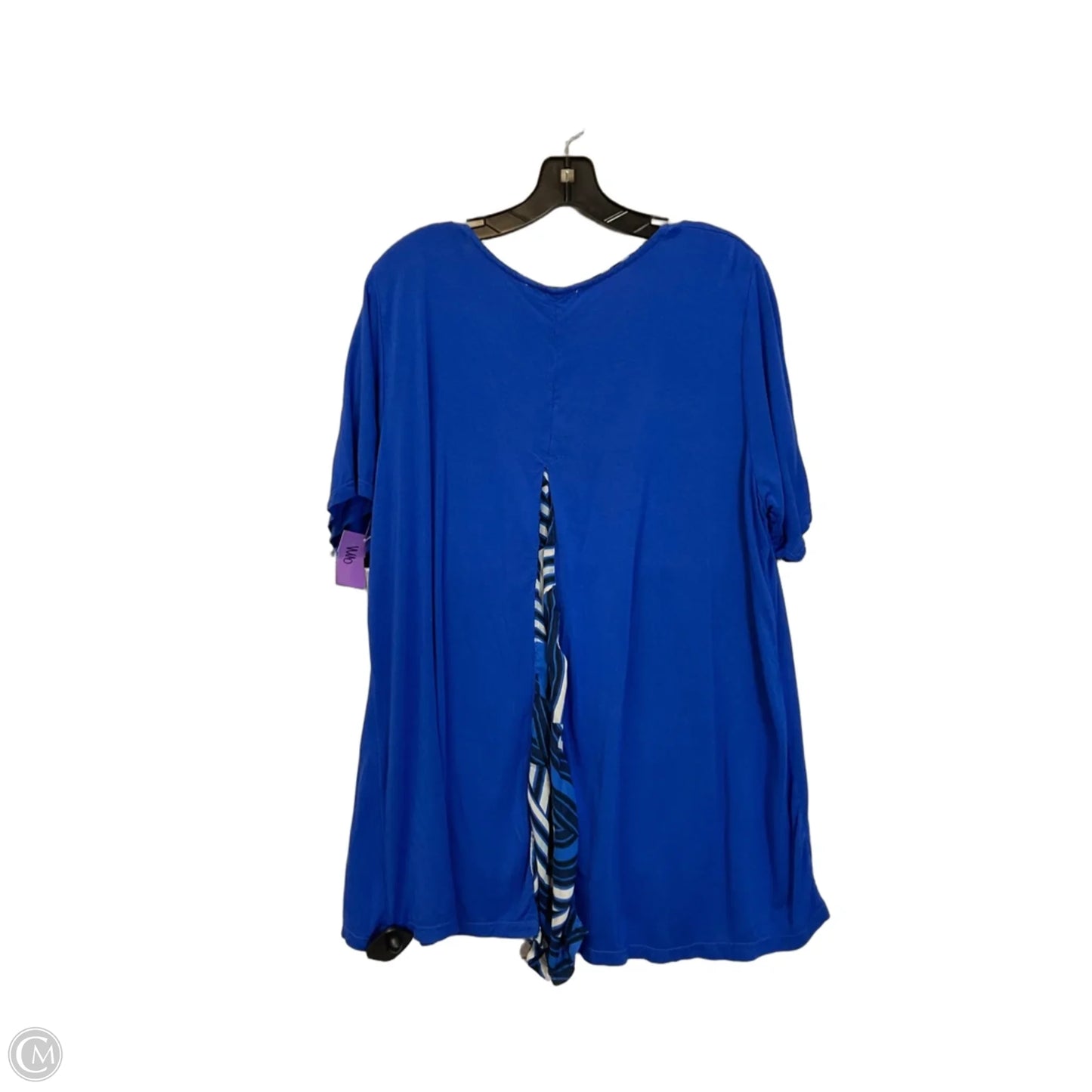 Top Short Sleeve By Rose And Olive In Blue, Size: 2x