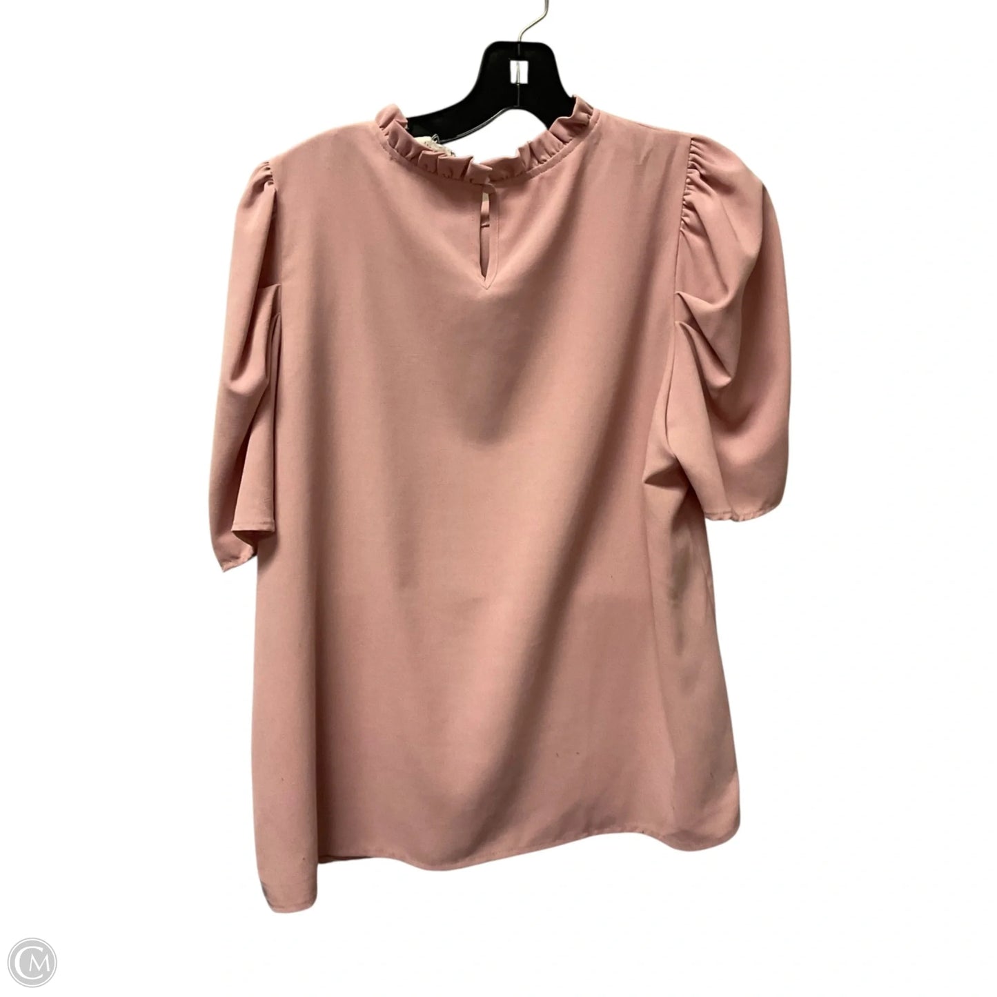 Top Short Sleeve By Savanna Jane In Pink, Size: M