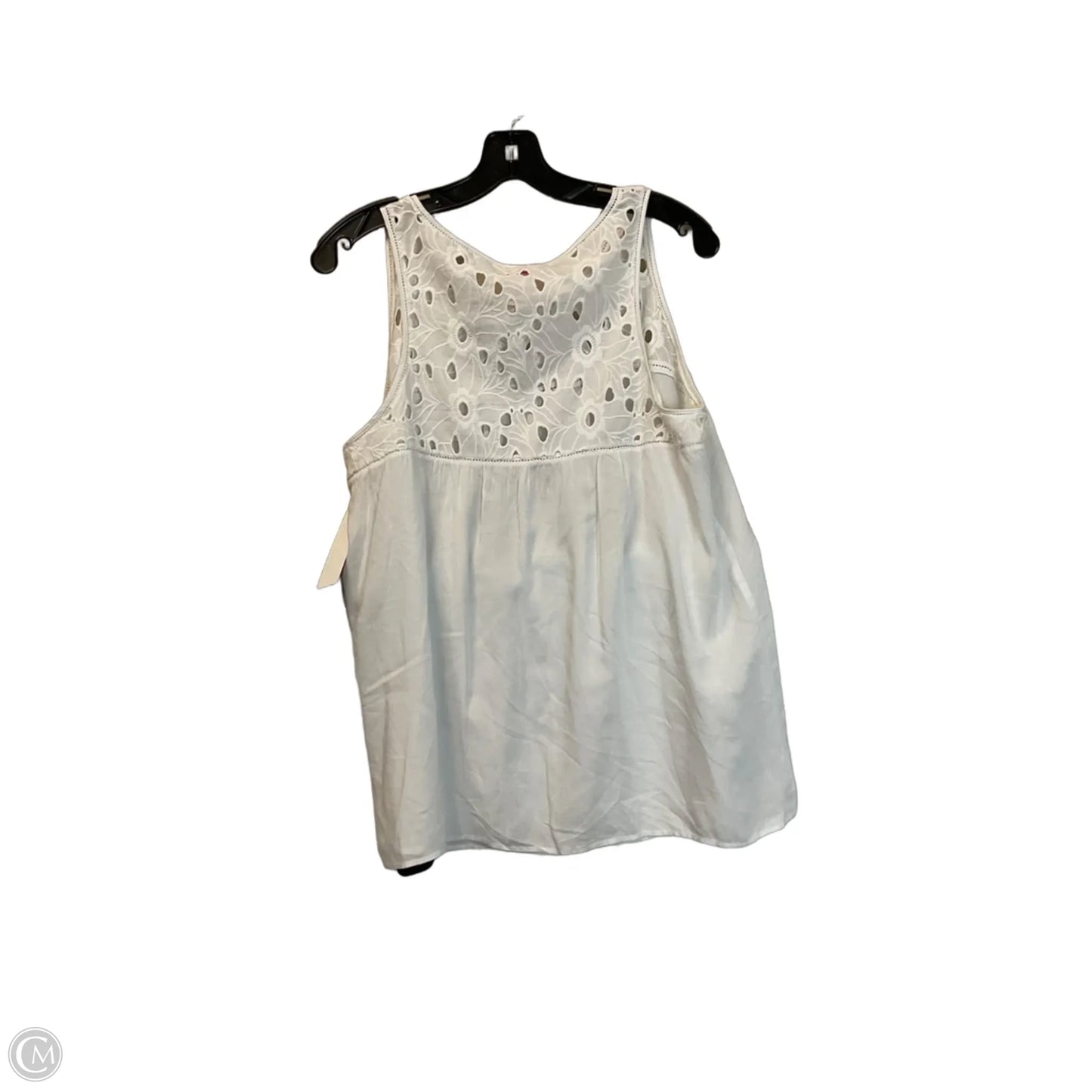 Top Sleeveless Designer By Lilly Pulitzer In White, Size: L