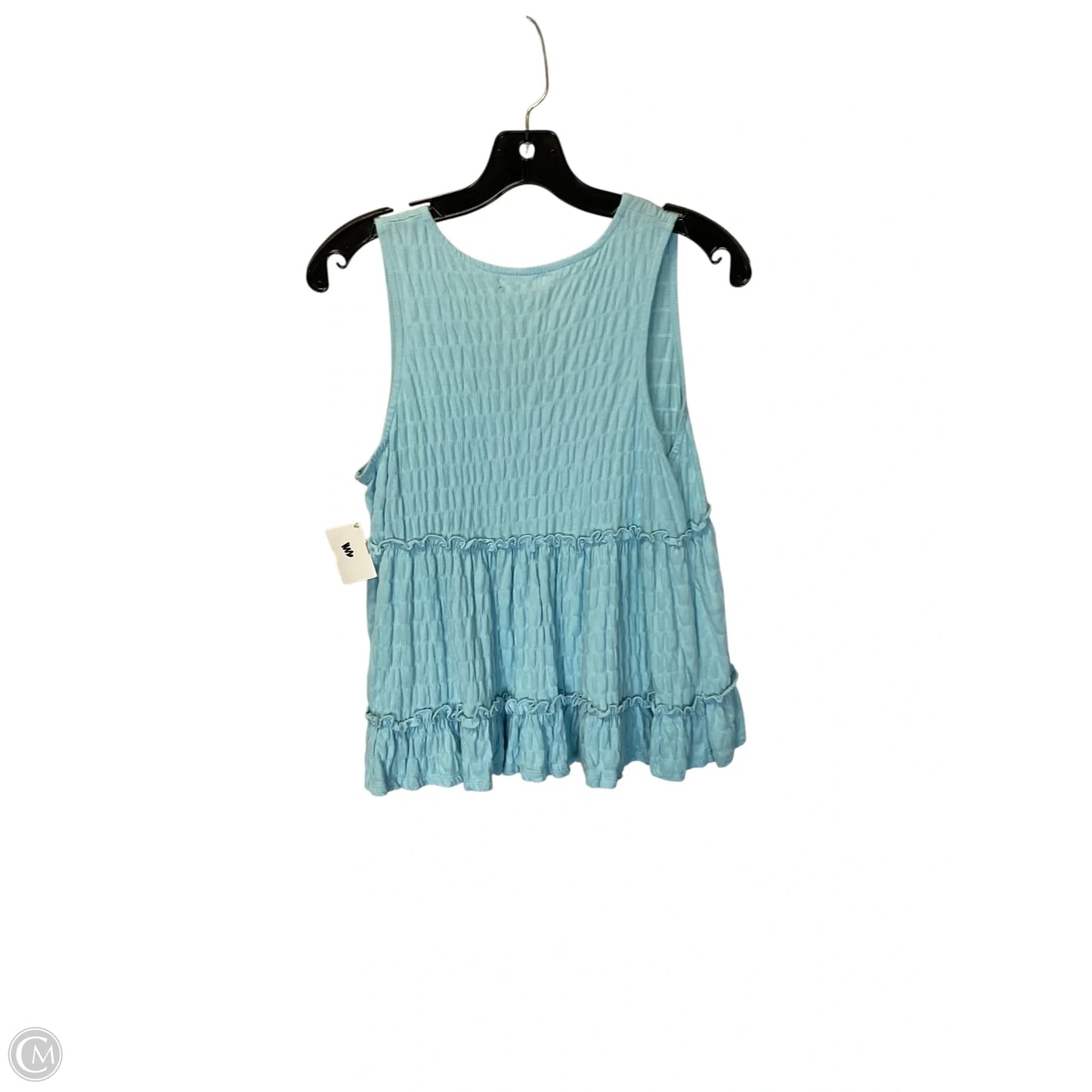 Top Sleeveless By Mi Ami In Blue, Size: S