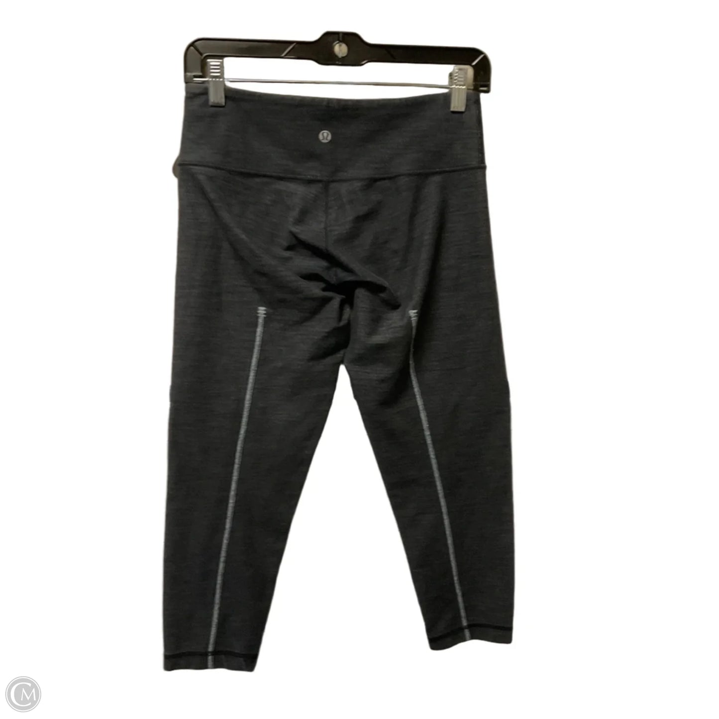 Athletic Capris By Lululemon In Grey, Size: 6