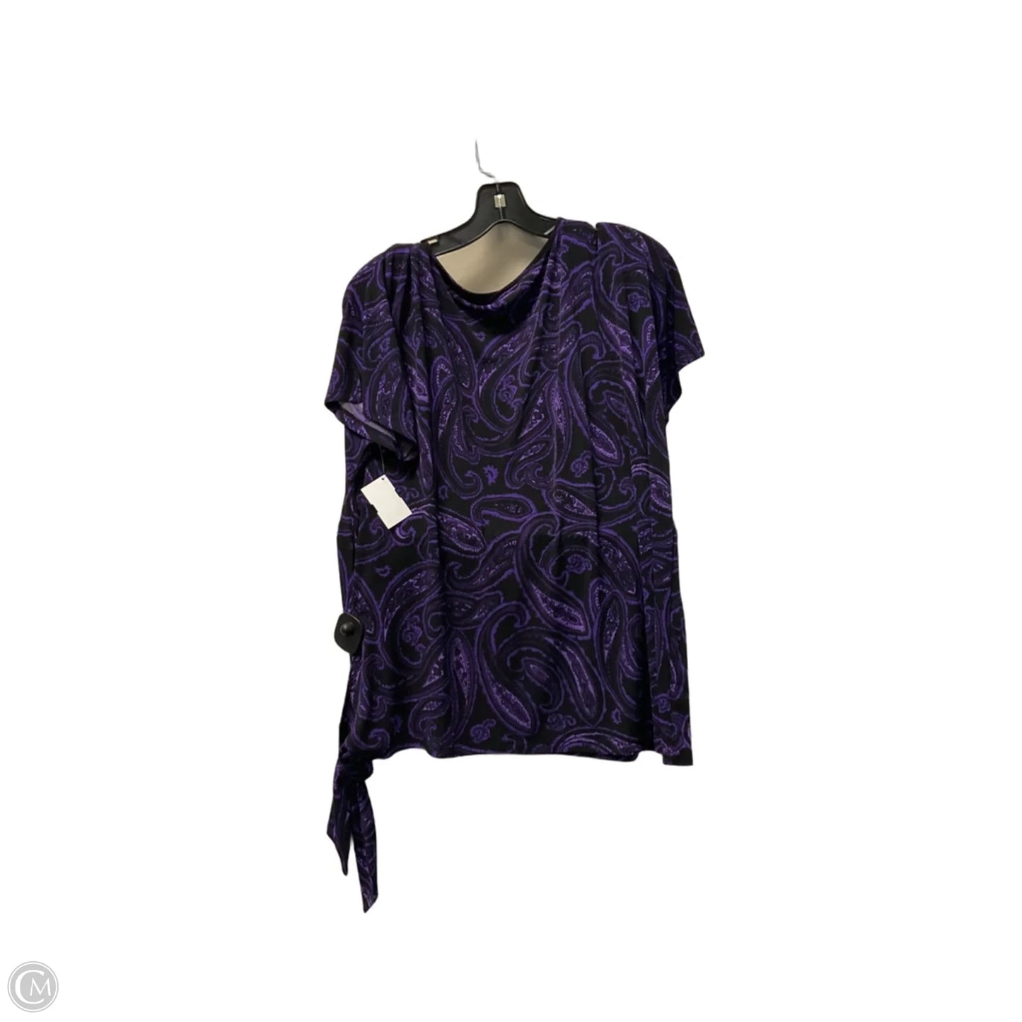 Top Short Sleeve By Michael By Michael Kors In Purple, Size: L