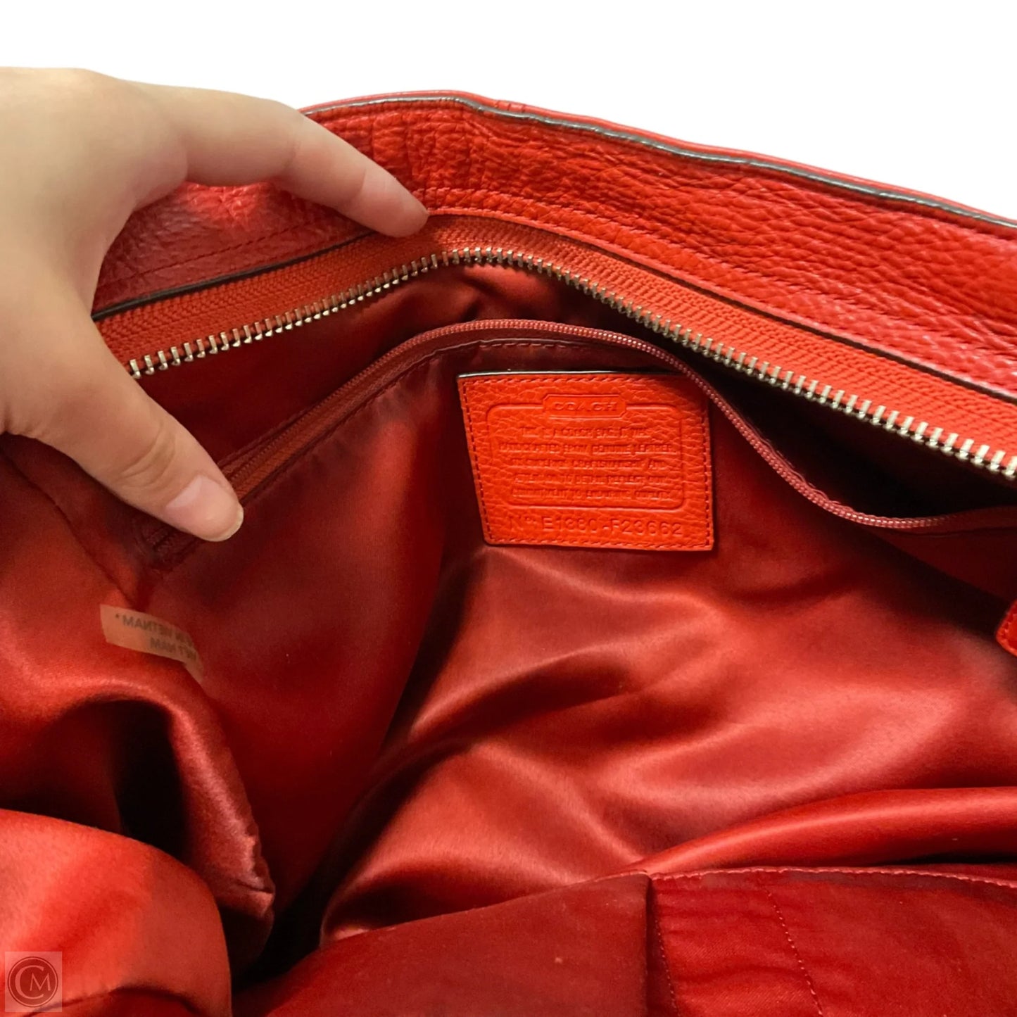 Handbag Designer By Coach, Size: Large