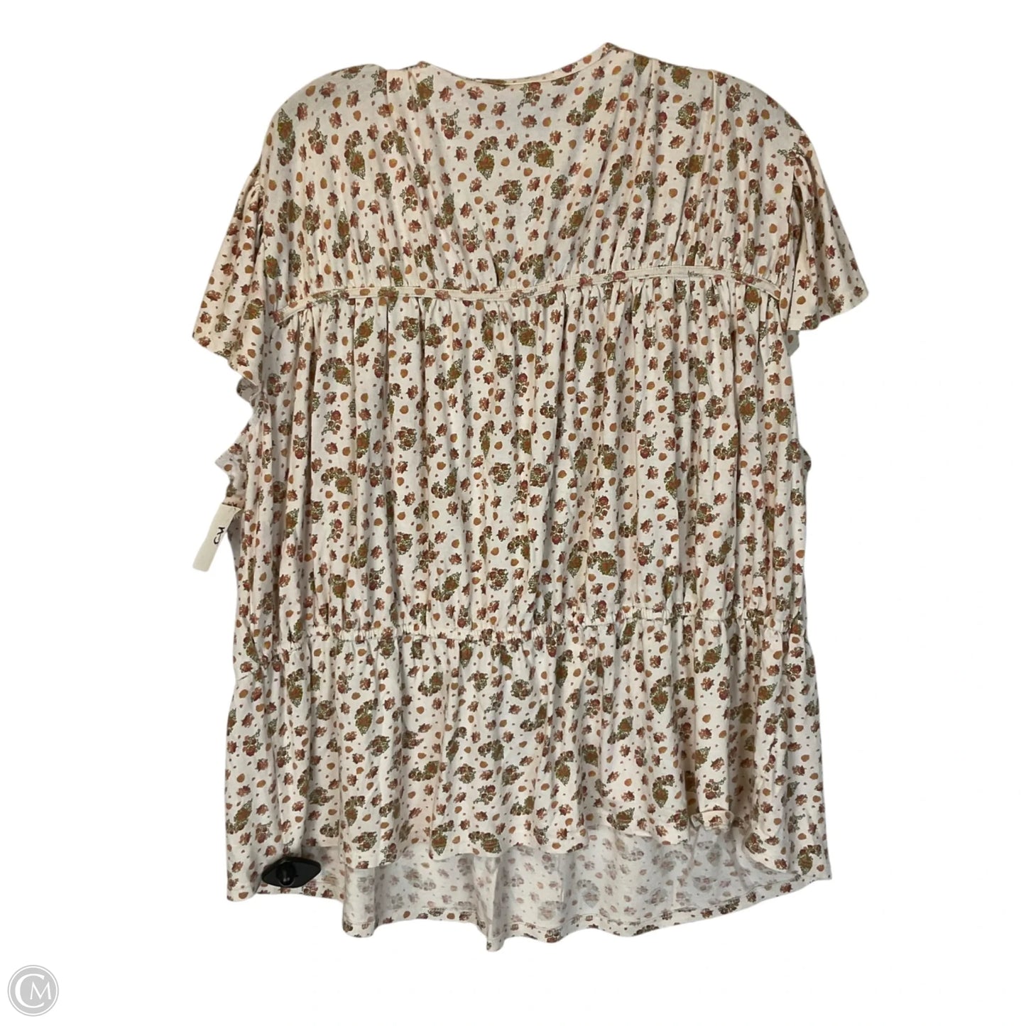 Top Short Sleeve By Lane Bryant In Floral Print, Size: 3x