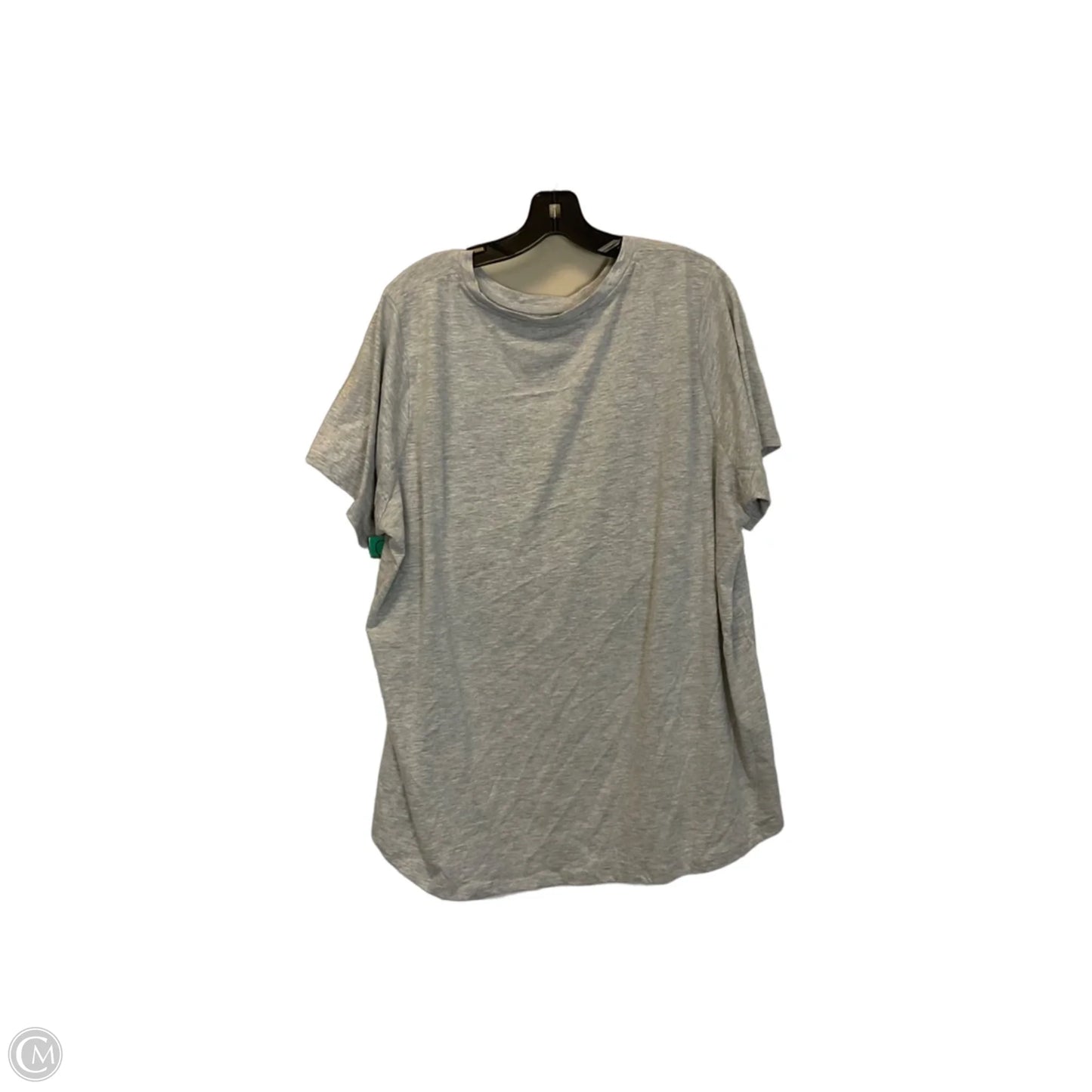 Top Short Sleeve By Disney In Grey, Size: 2x