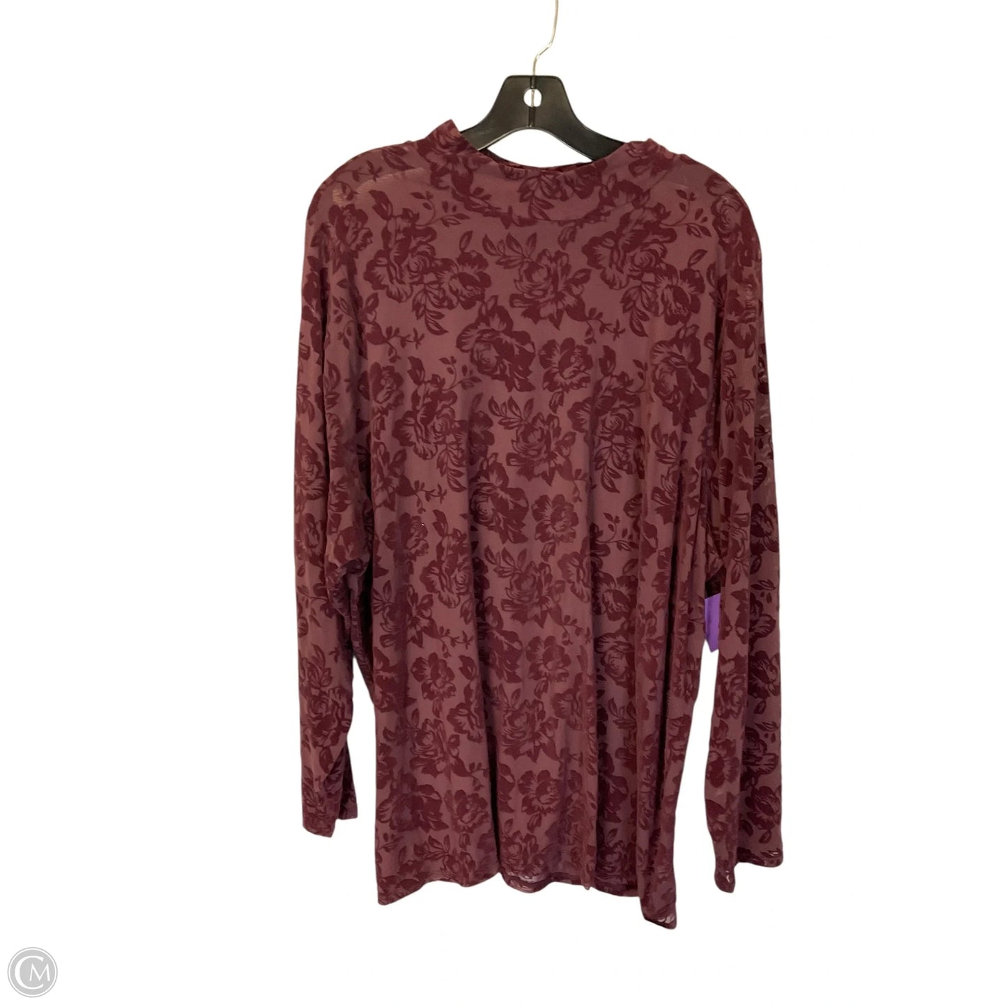 Top Long Sleeve By Torrid In Purple, Size: 4x