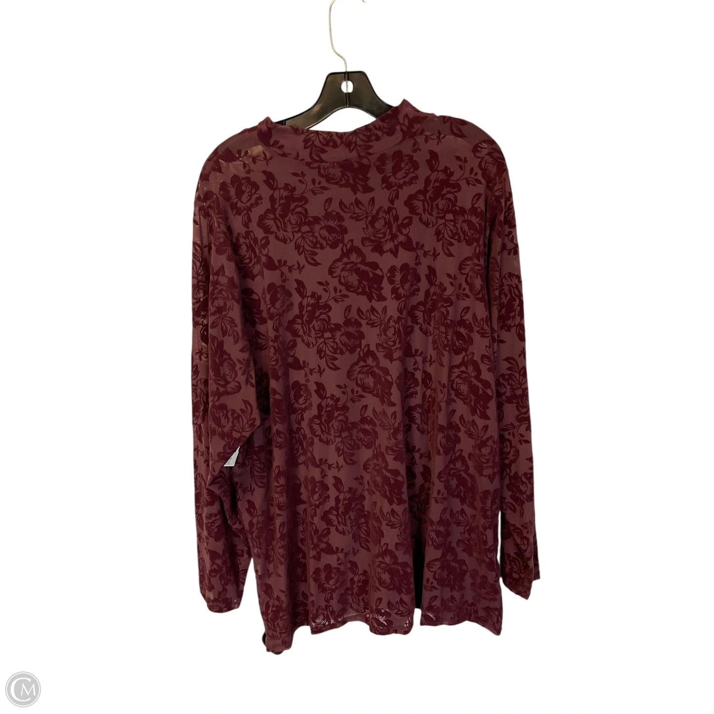 Top Long Sleeve By Torrid In Purple, Size: 4x
