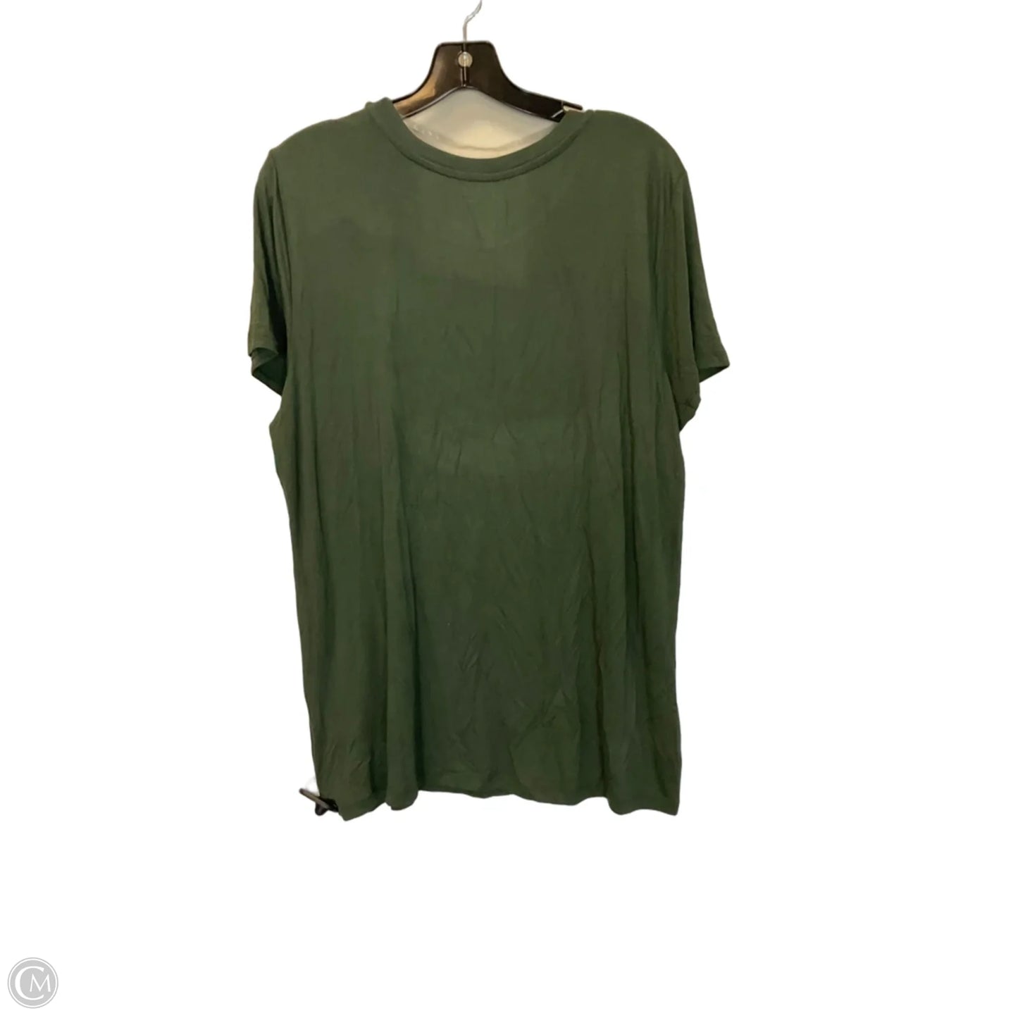 Top Short Sleeve By Just Be In Green, Size: 2x