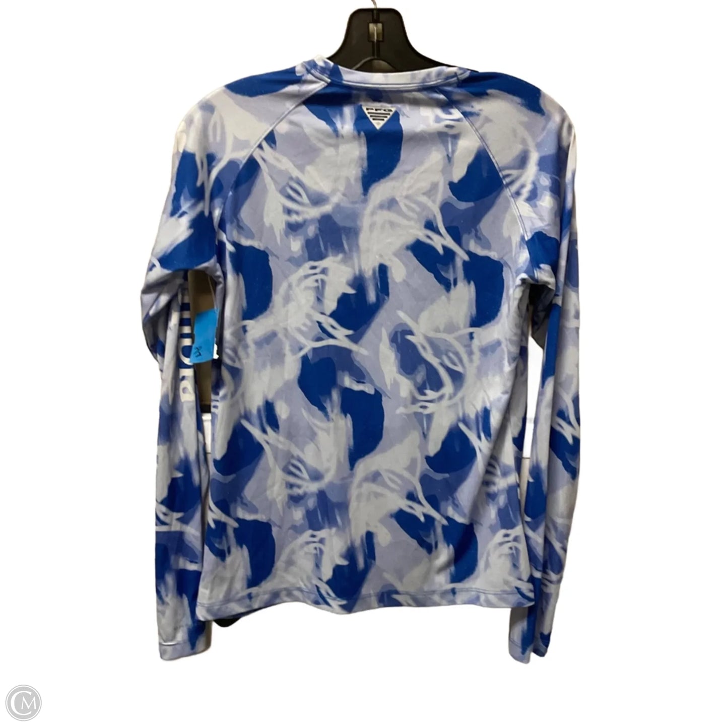 Athletic Top Long Sleeve Crewneck By Columbia In Blue, Size: S
