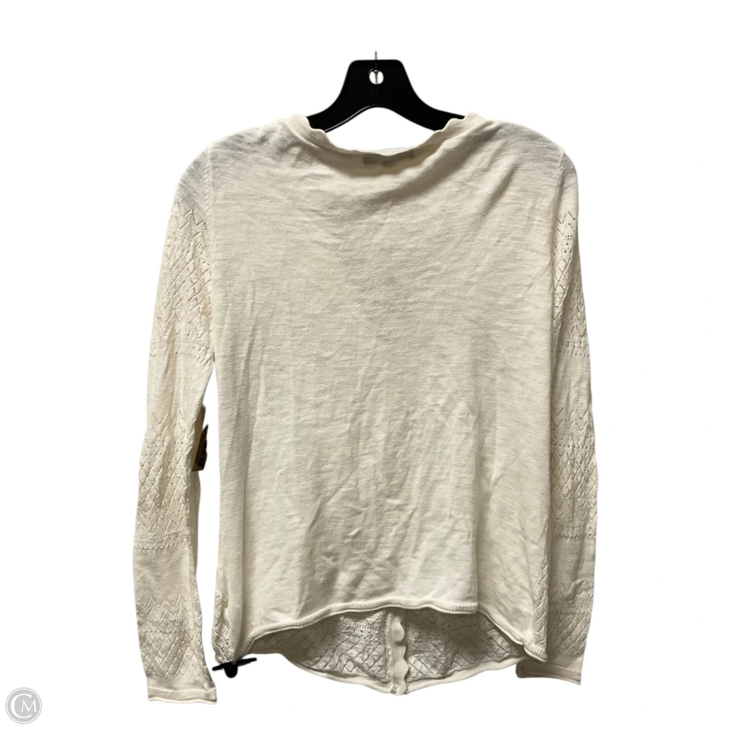 Cardigan Designer By Frye In White, Size: S
