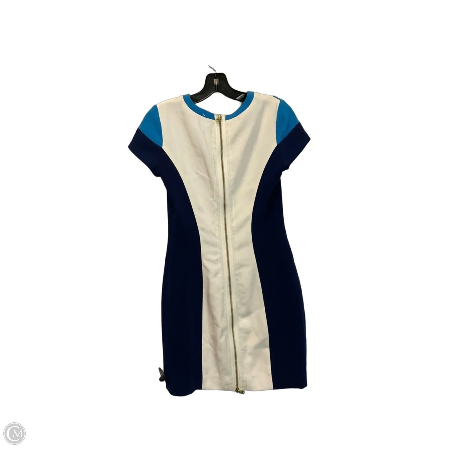 Dress Work By Club Monaco In Blue & Cream, Size: 0