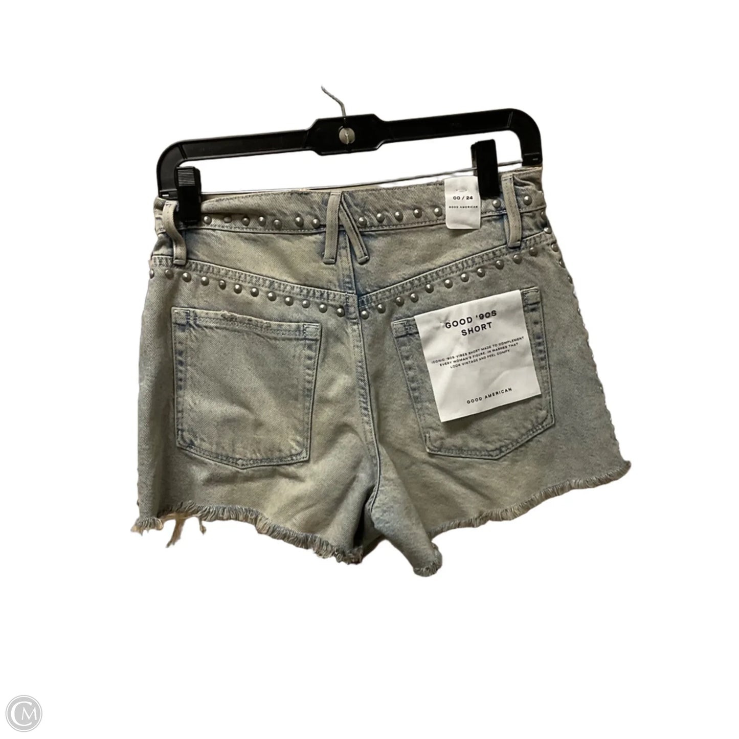 Shorts By Good American In Blue Denim, Size: 0