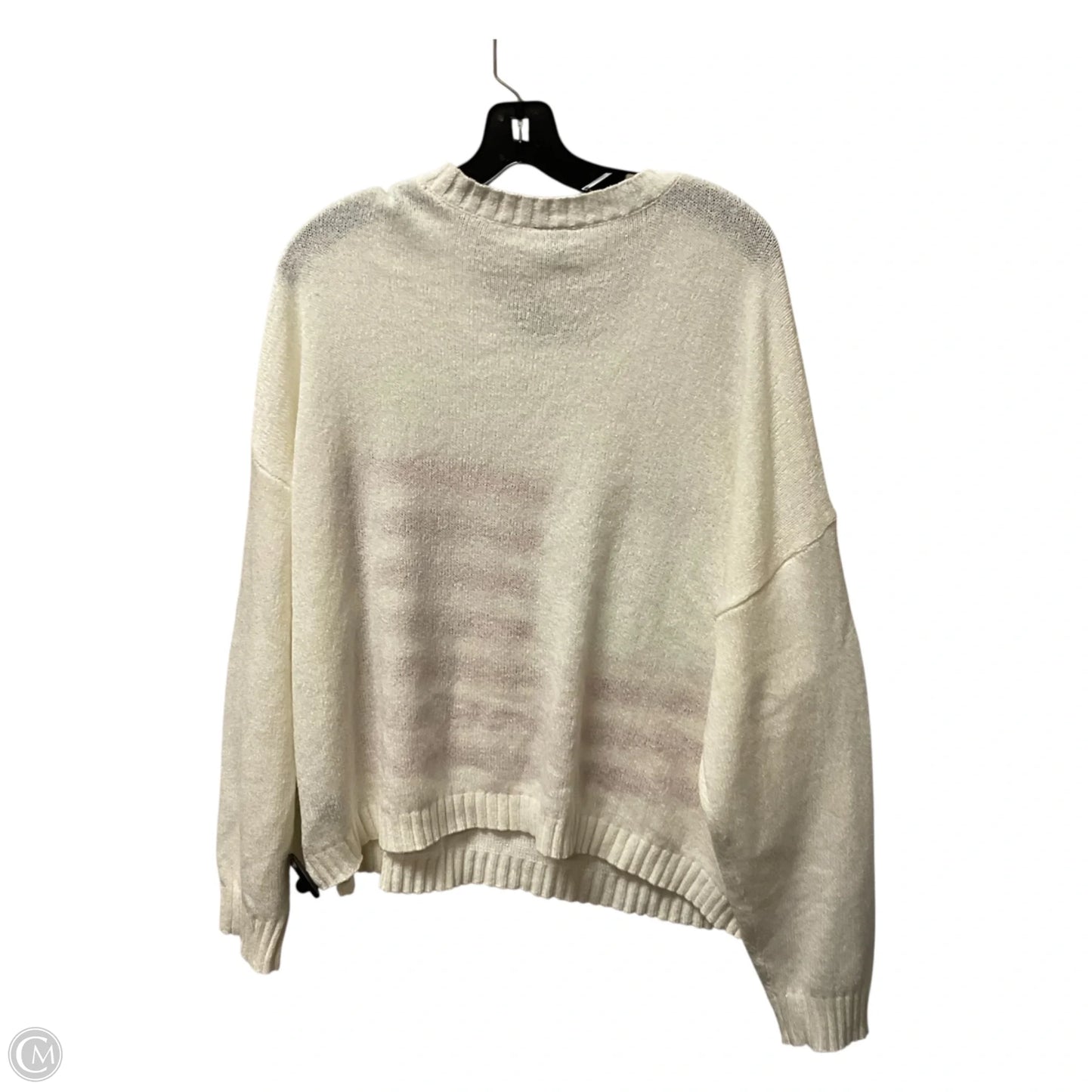 Sweatshirt Crewneck By Torrid In Cream, Size: 3x
