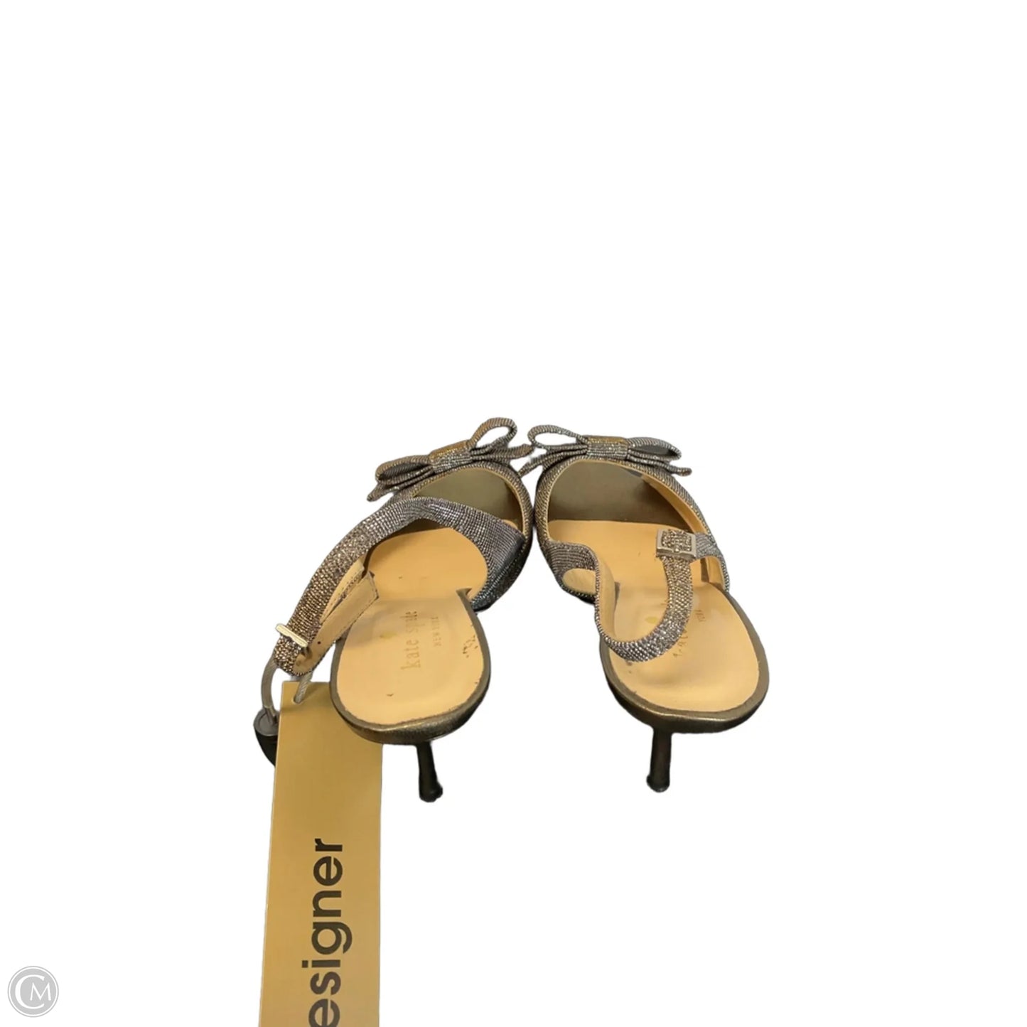 Shoes Designer By Kate Spade In Silver, Size: 7.5