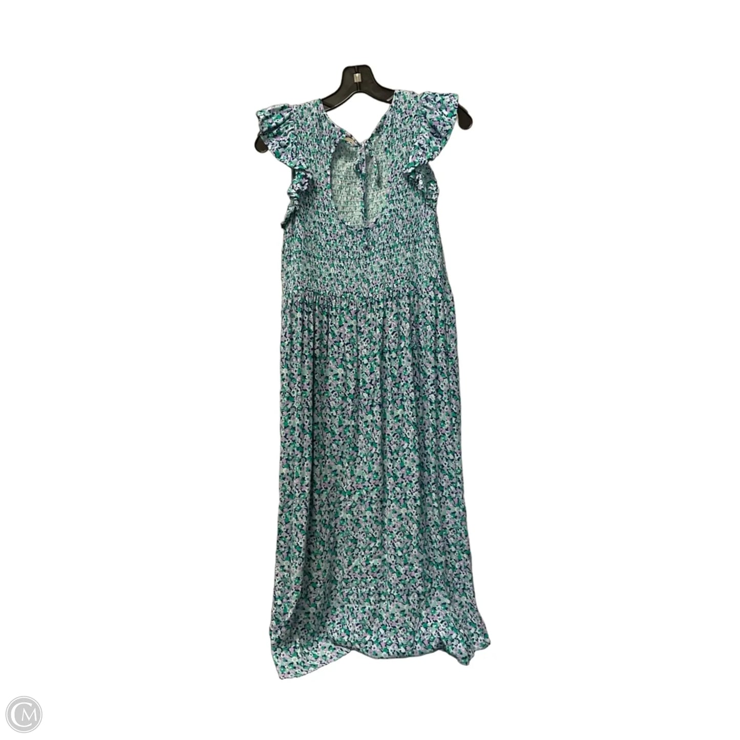 Dress Casual Midi By A New Day In Blue & Green, Size: S