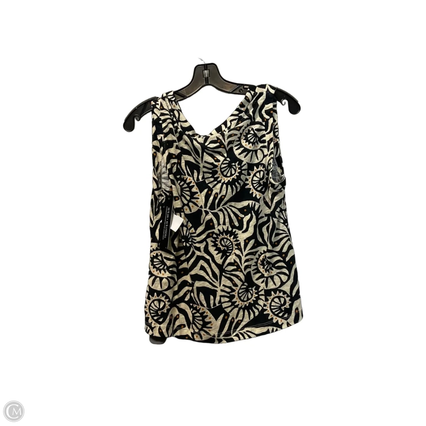 Top Sleeveless By Nicole Miller In Cream, Size: L