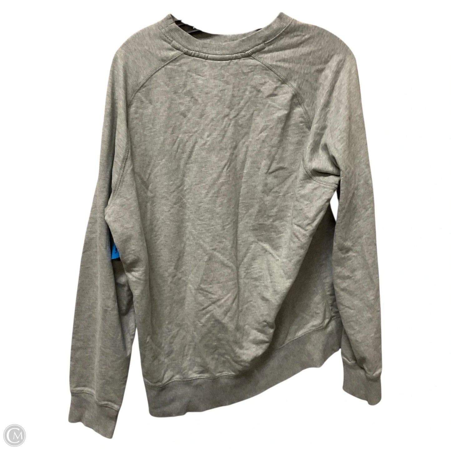 Sweatshirt Crewneck By Nike In Grey, Size: L