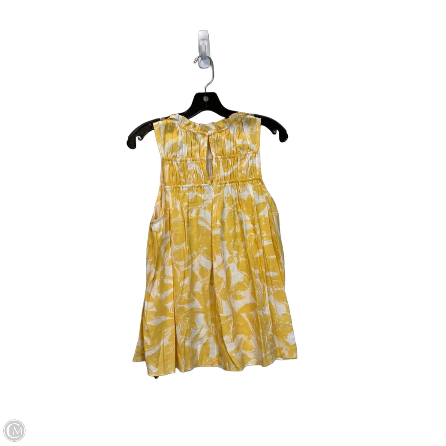 Top Sleeveless By Nine West In Yellow, Size: S