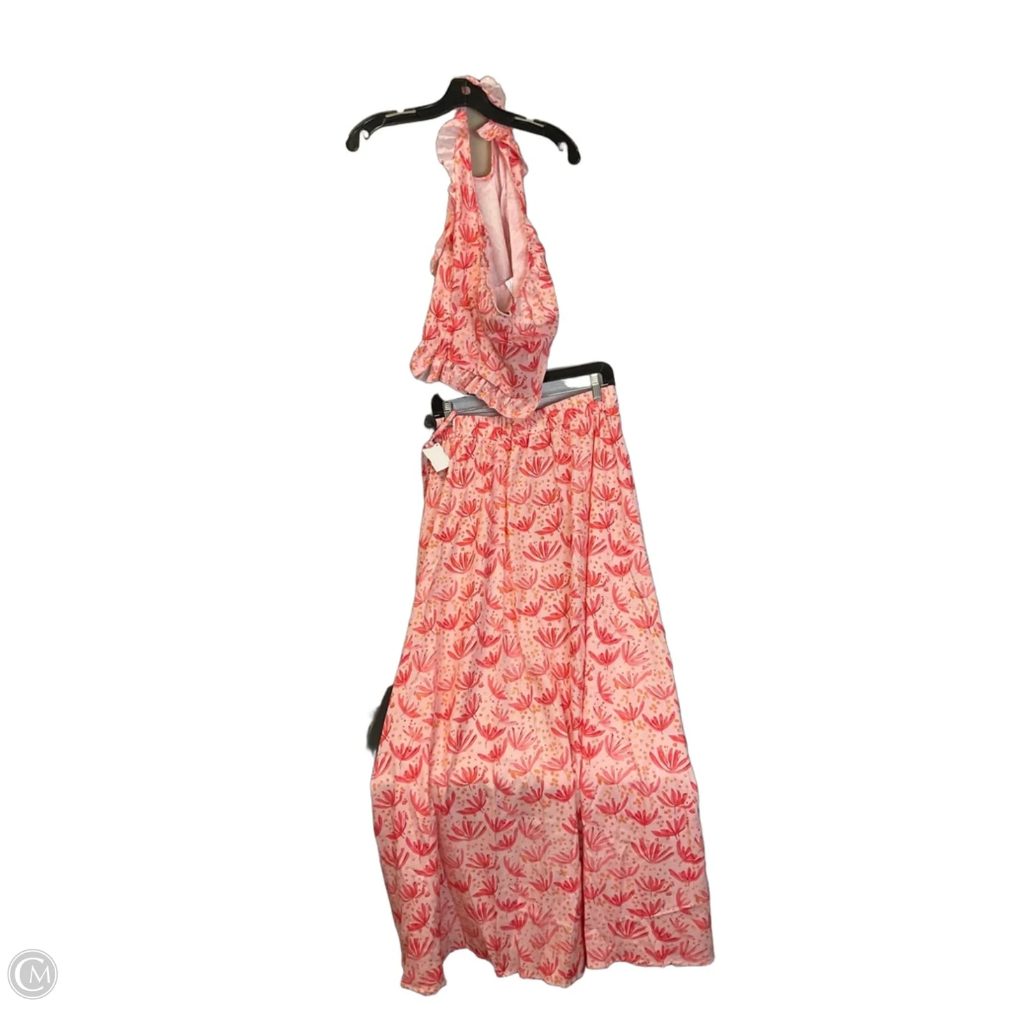 Skirt Set 2pc By Clothes Mentor In Pink, Size: Xl