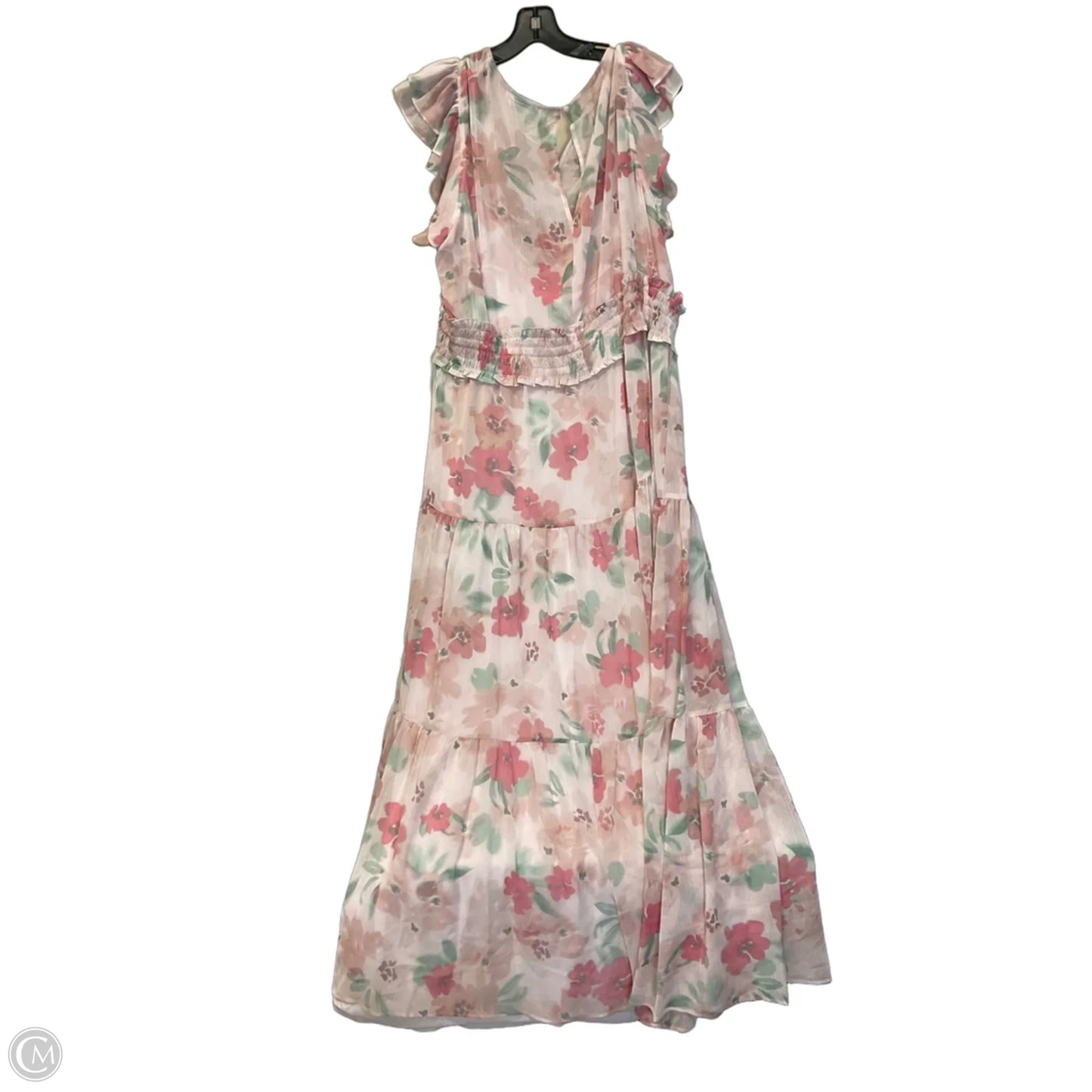 Dress Casual Maxi By Calvin Klein In Pink, Size: 1x