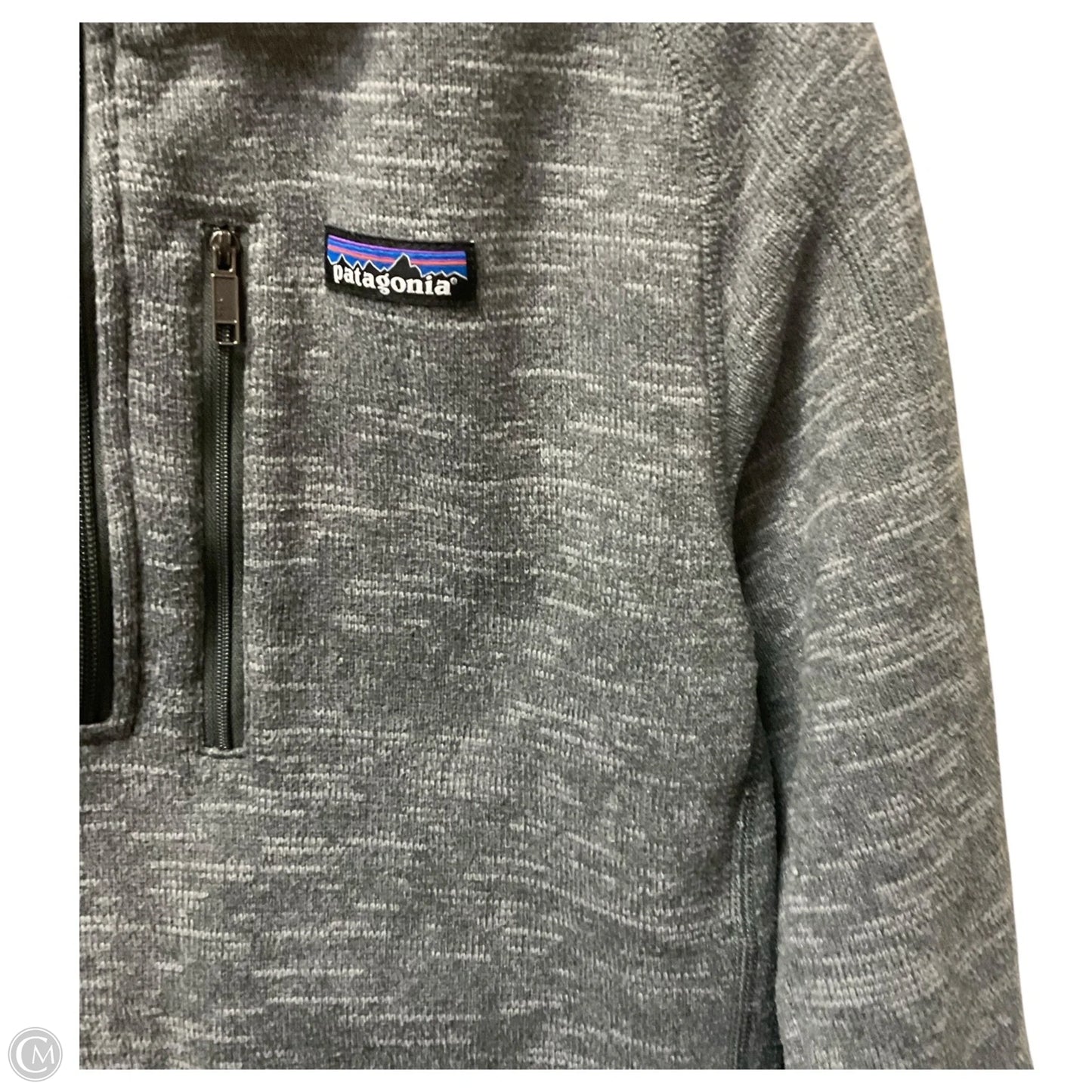Jacket Fleece By Patagonia In Grey, Size: S