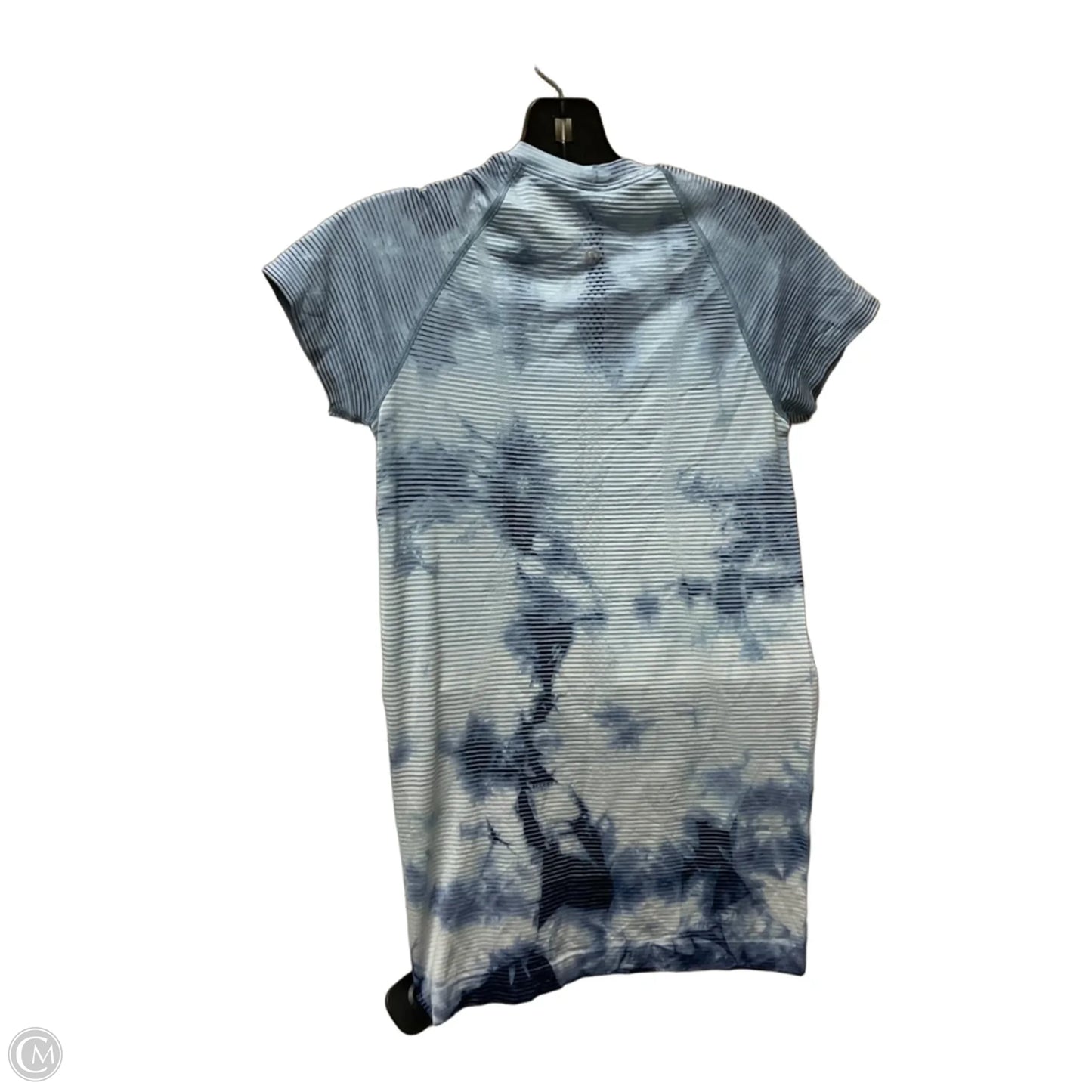 Athletic Top Short Sleeve By Lululemon In Blue, Size: M