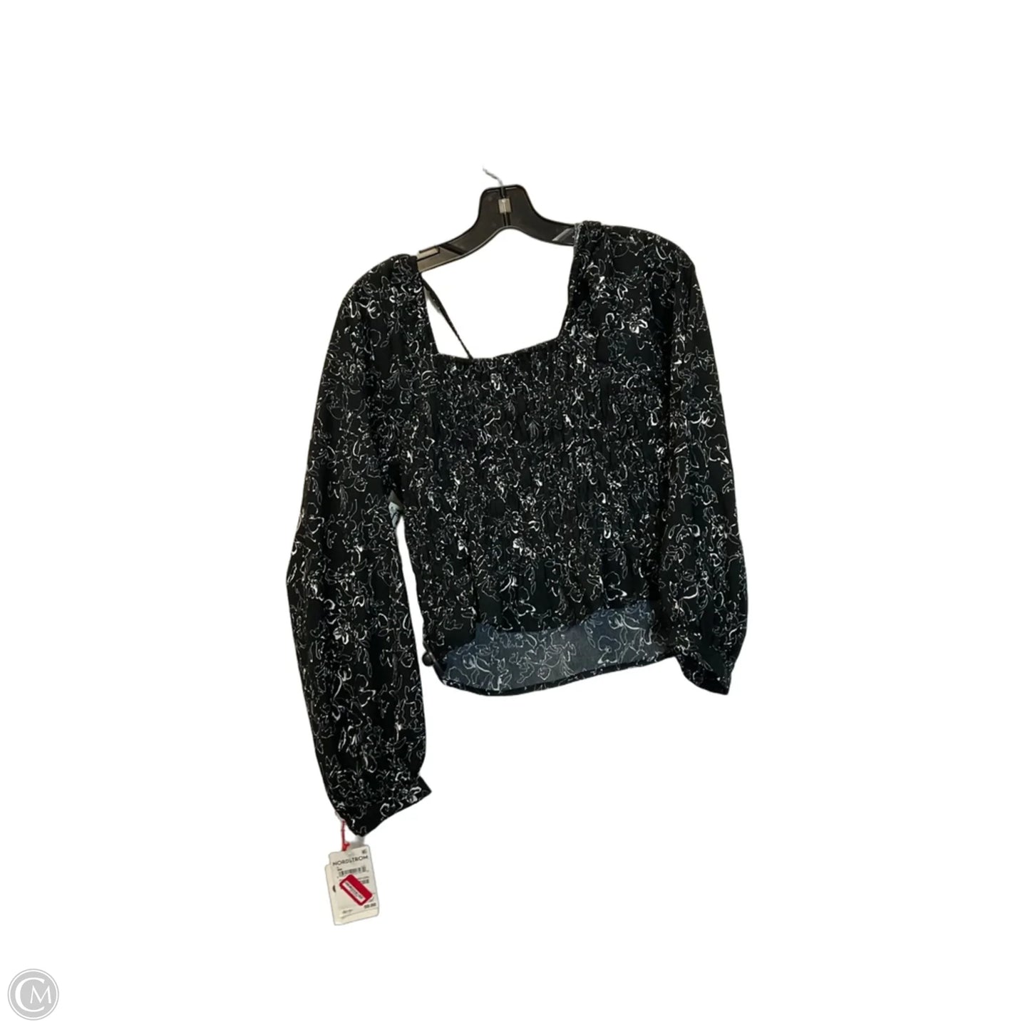 Top Long Sleeve By Open Edit In Black, Size: L