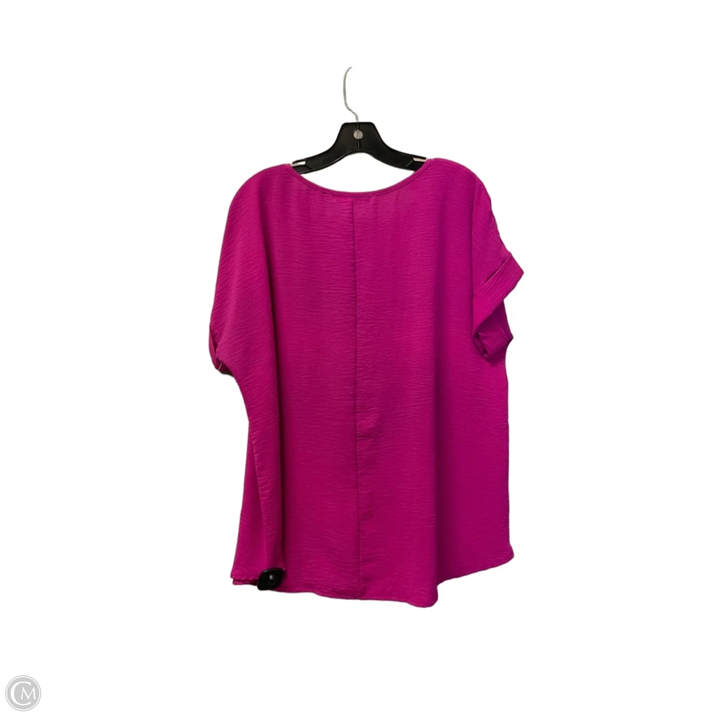 Top Short Sleeve By Almost Pink In Pink, Size: L