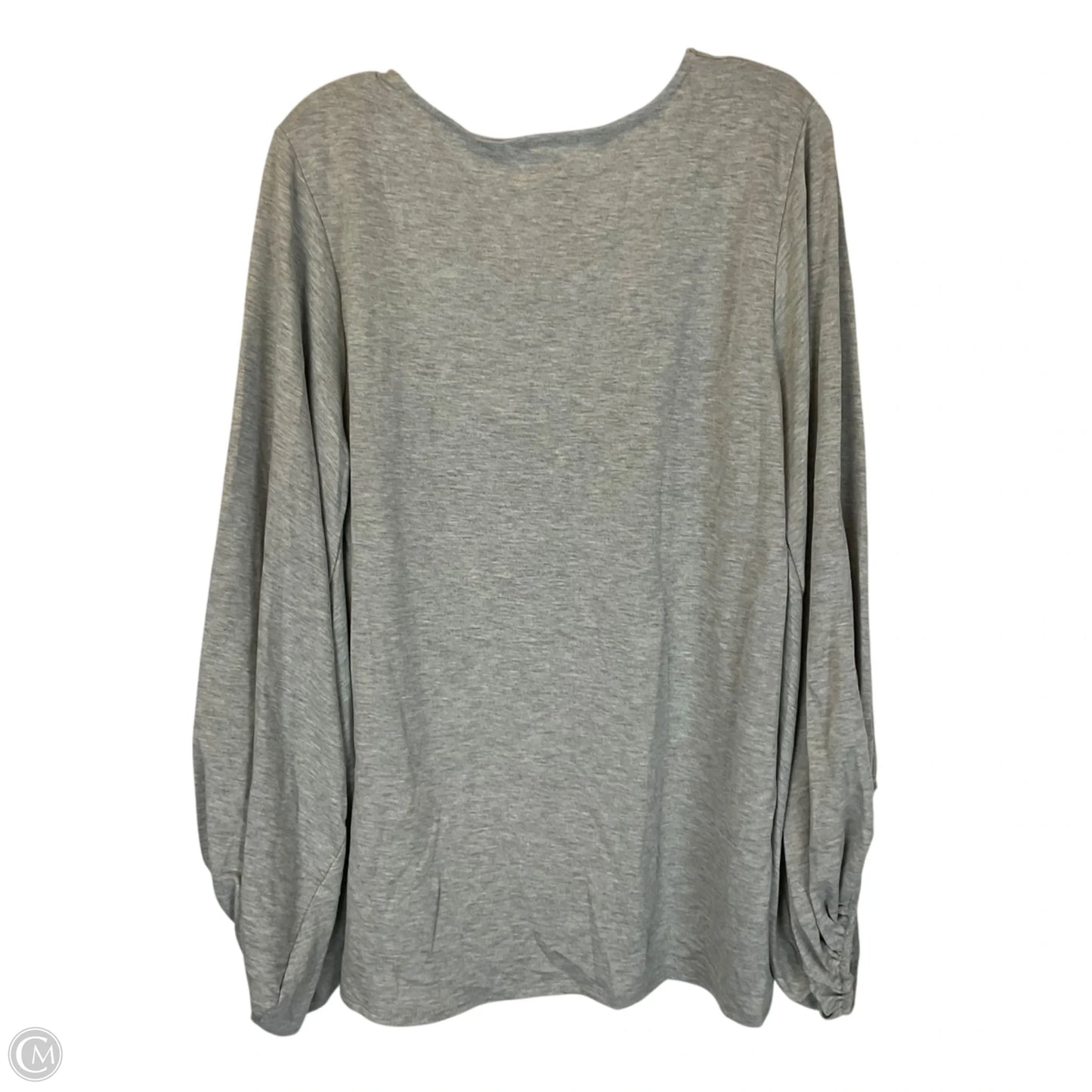 Top Long Sleeve By Beeson River In Grey, Size: 2x