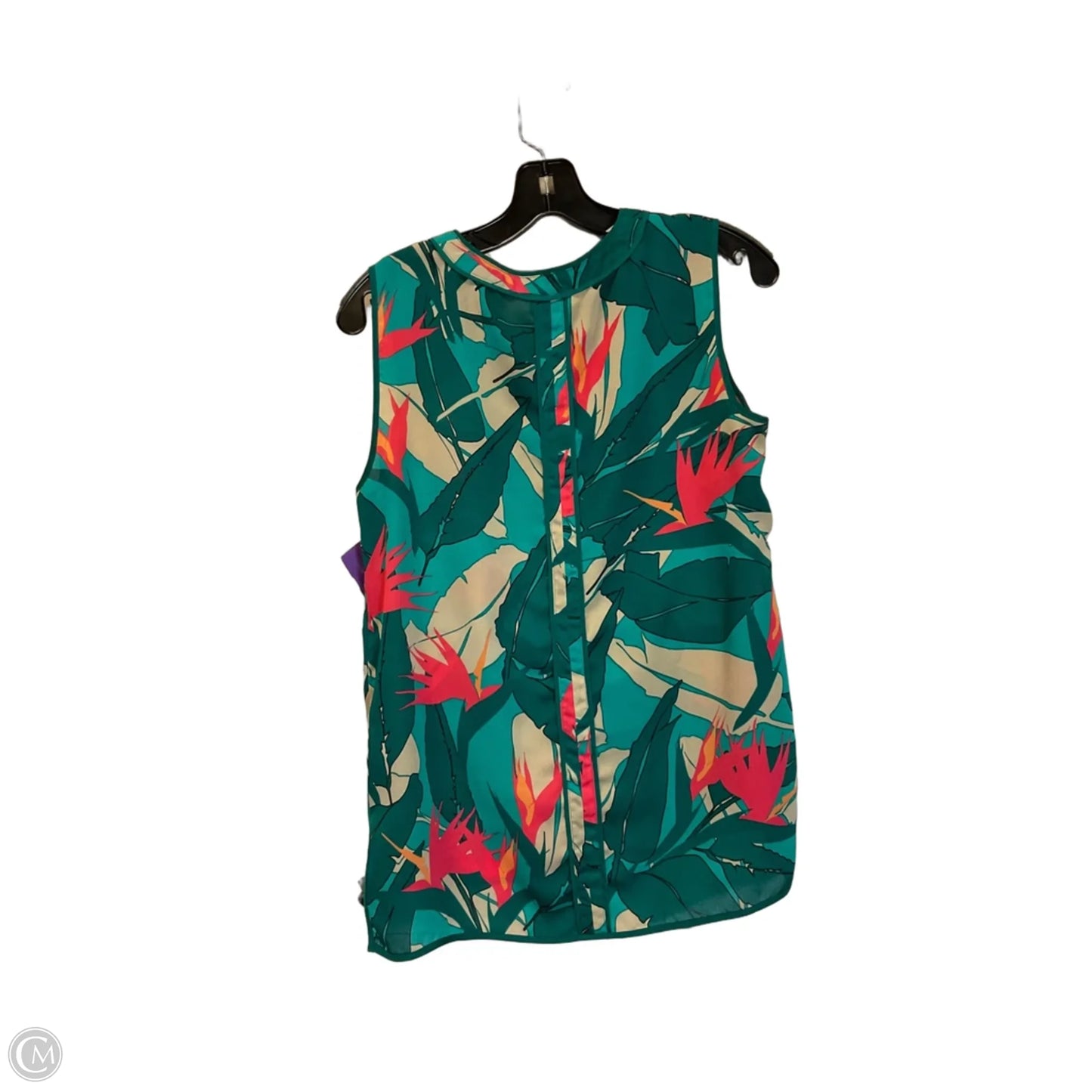 Top Sleeveless By Liz Claiborne In Green, Size: S