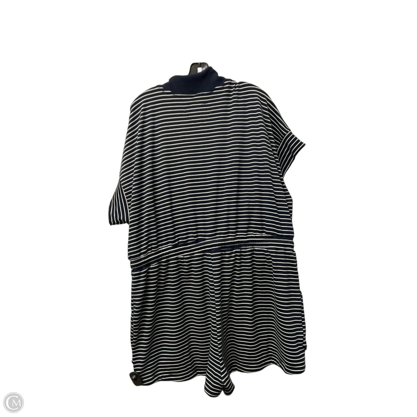 Romper By Umgee In Blue & White, Size: 2x